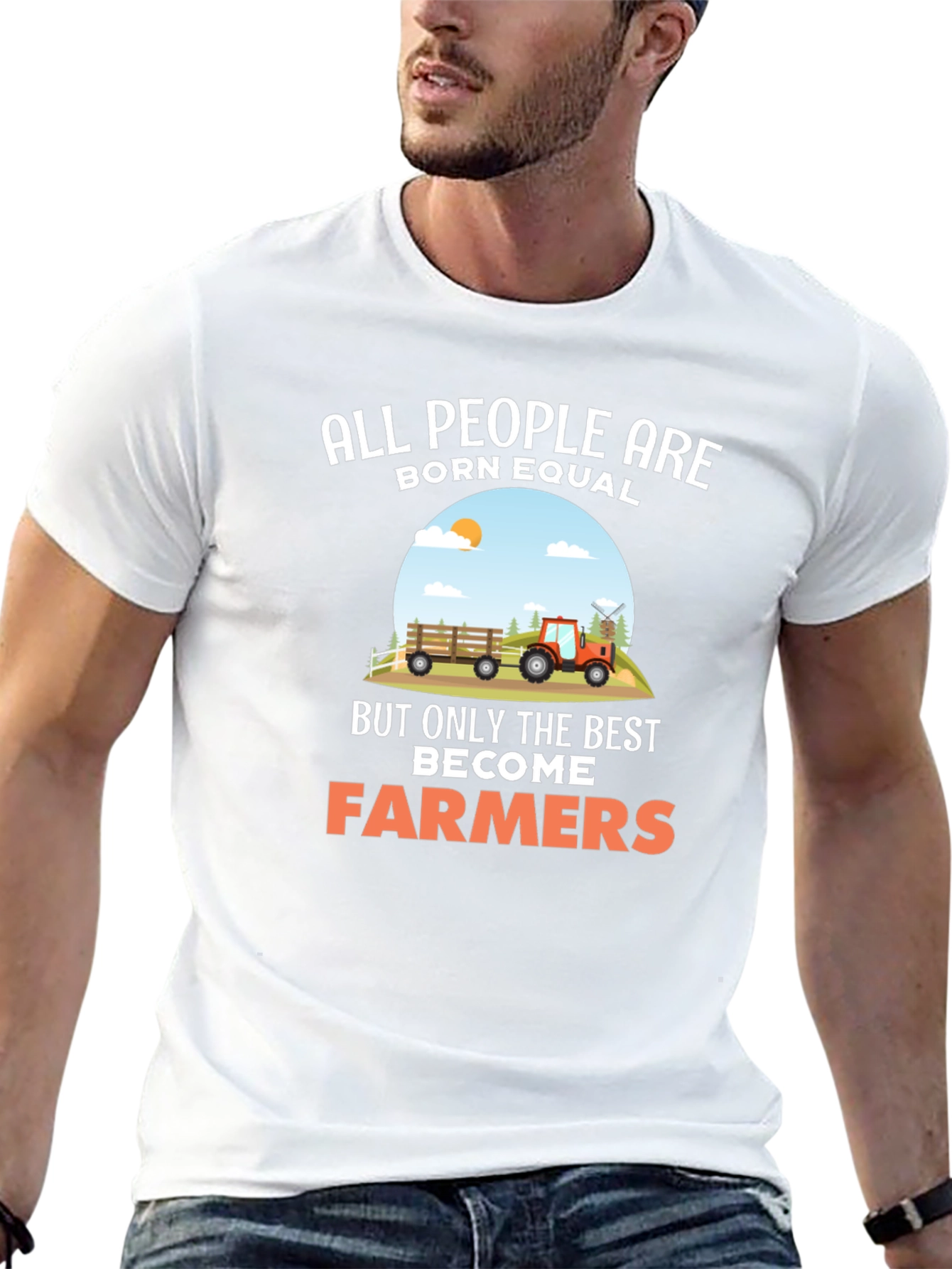 Farmer Graphic Tee: All People Are Born Equal