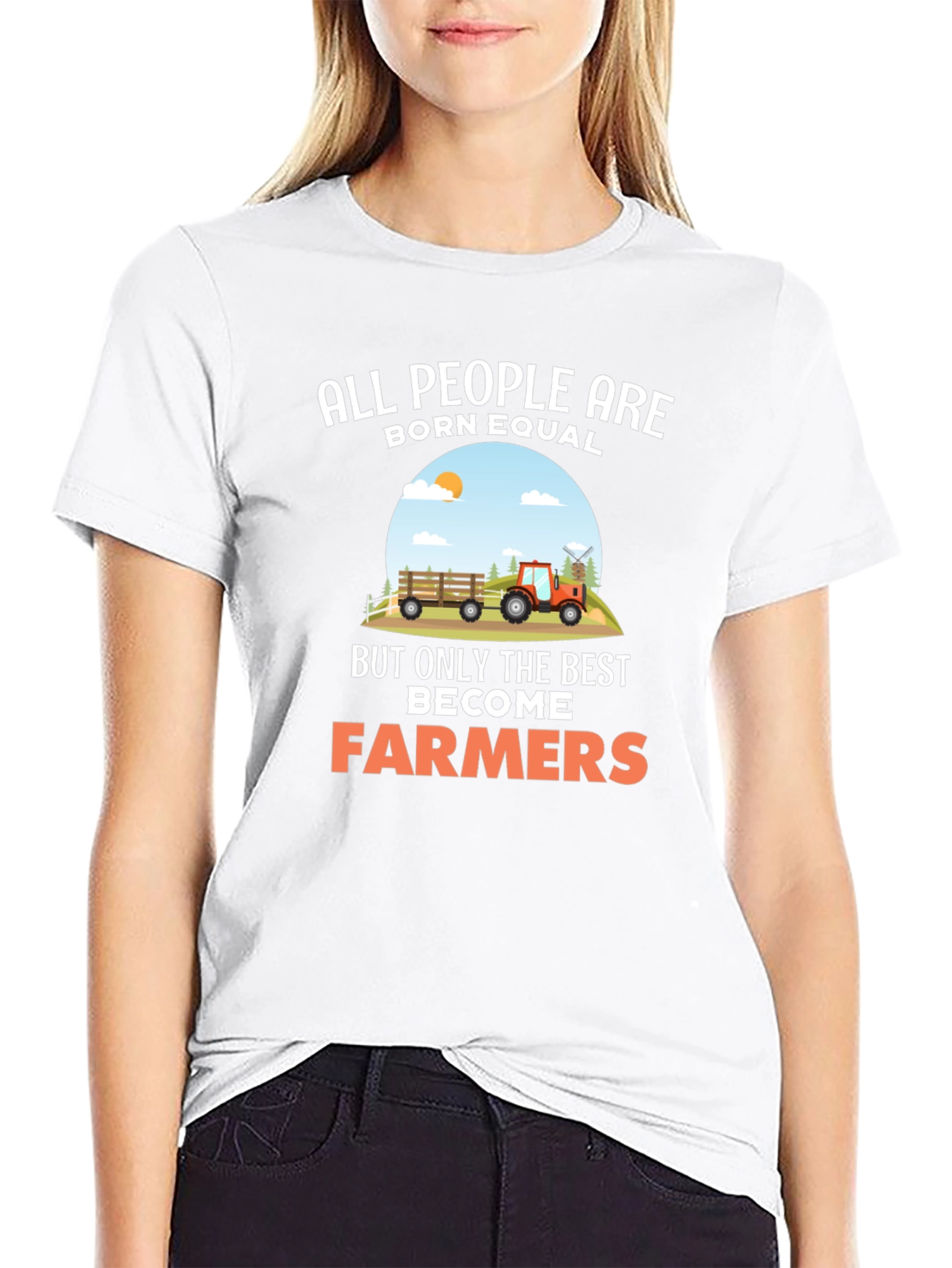 Farmer Graphic Tee: All People Are Born Equal