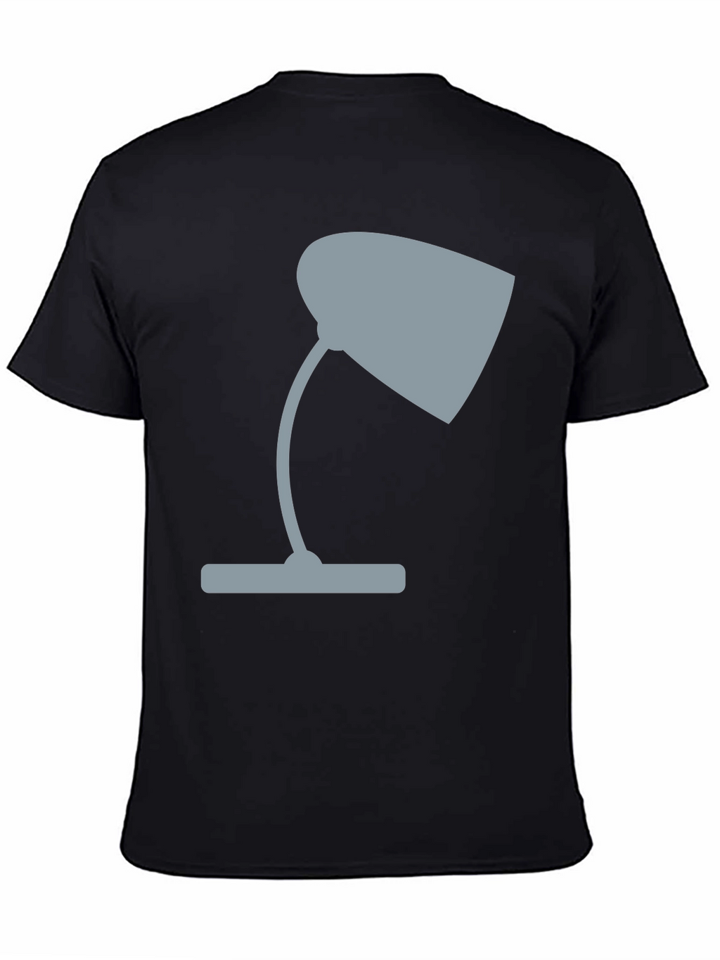 Modern Lamp Graphic Tee - Casual Black T-Shirt