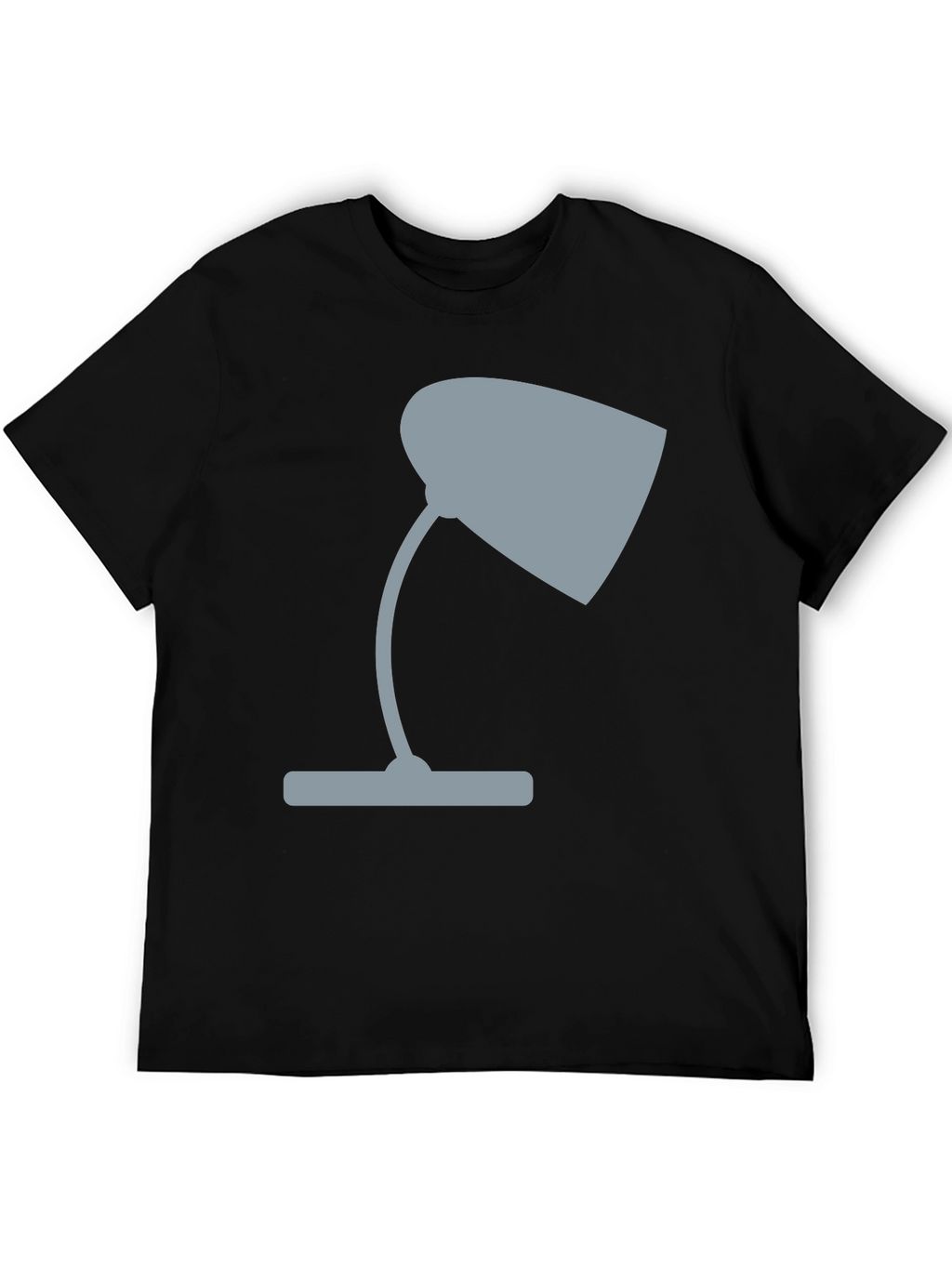Modern Lamp Graphic Tee - Casual Black T-Shirt