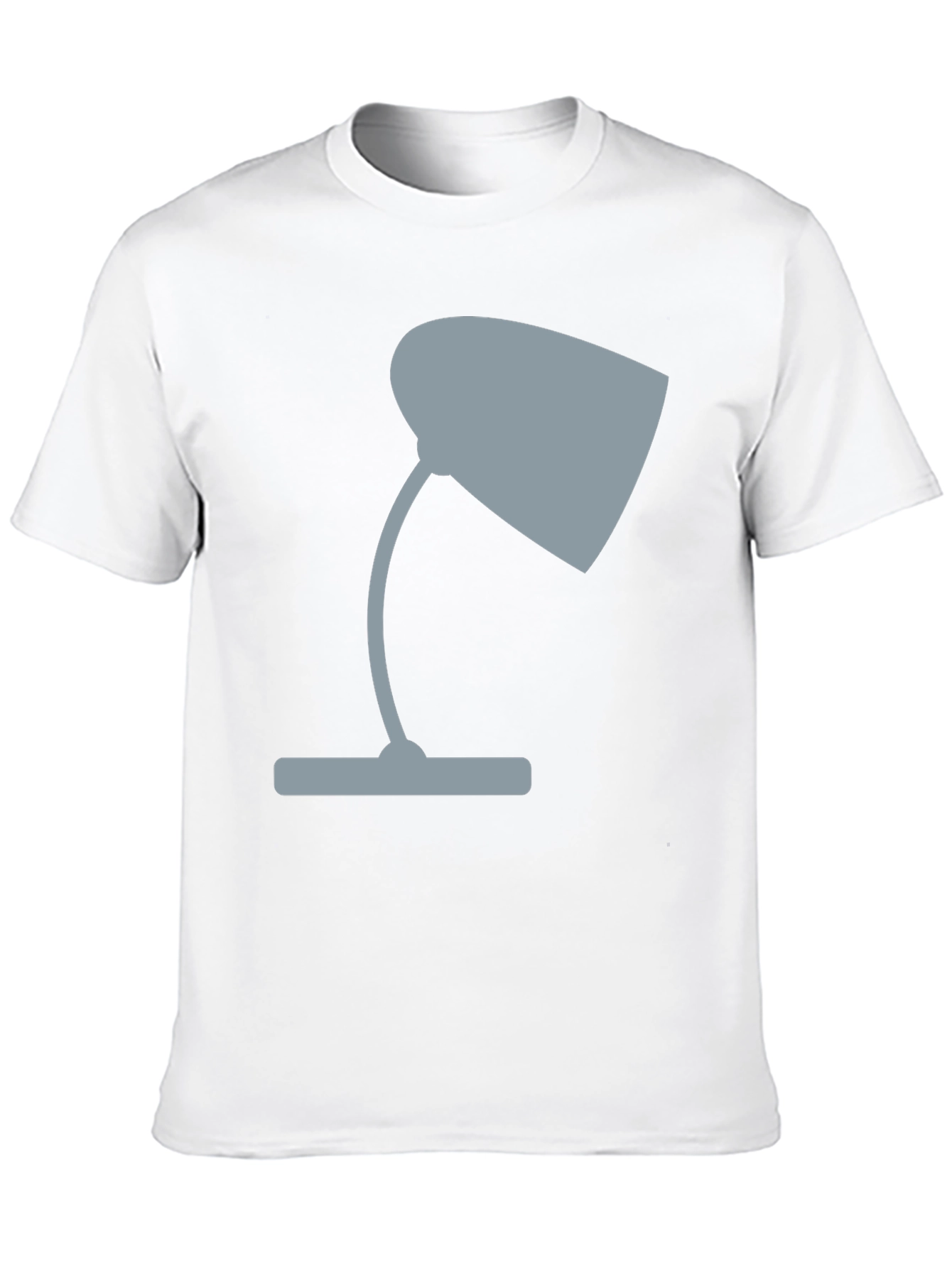 Modern Lamp Graphic Tee - Casual Black T-Shirt