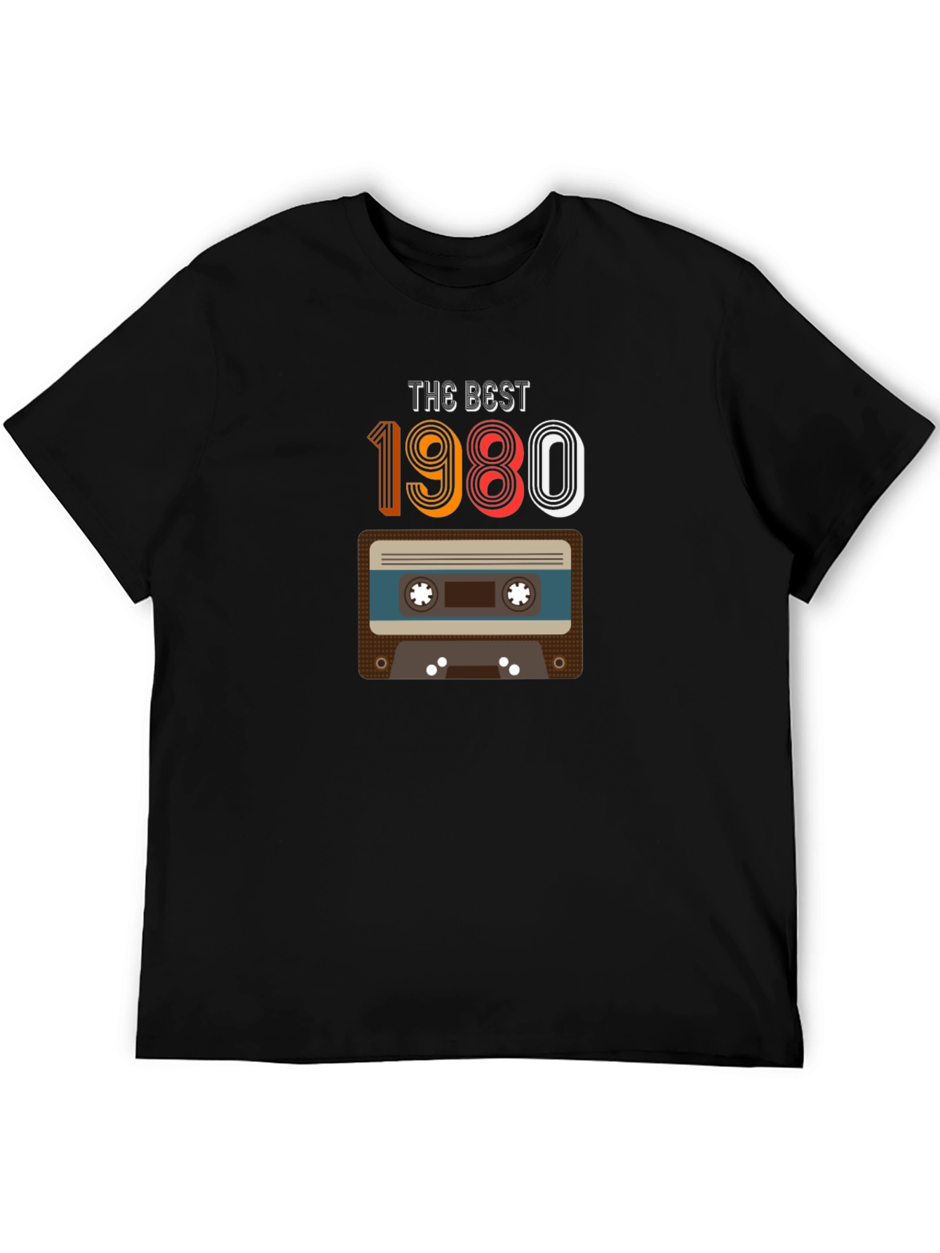 Retro 1980 Cassette Tape Graphic T-Shirt