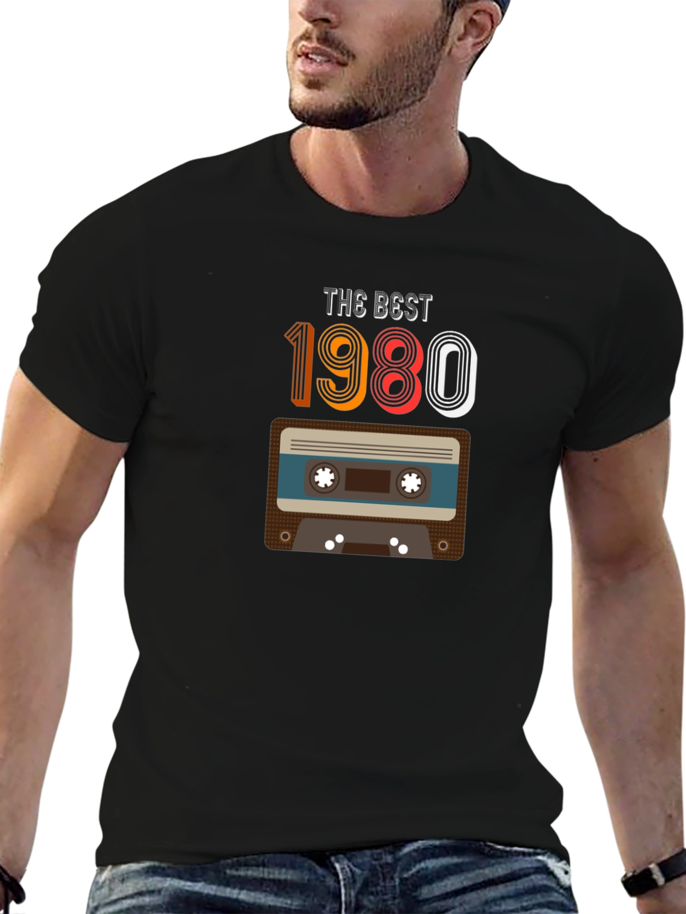 Retro 1980 Cassette Tape Graphic T-Shirt