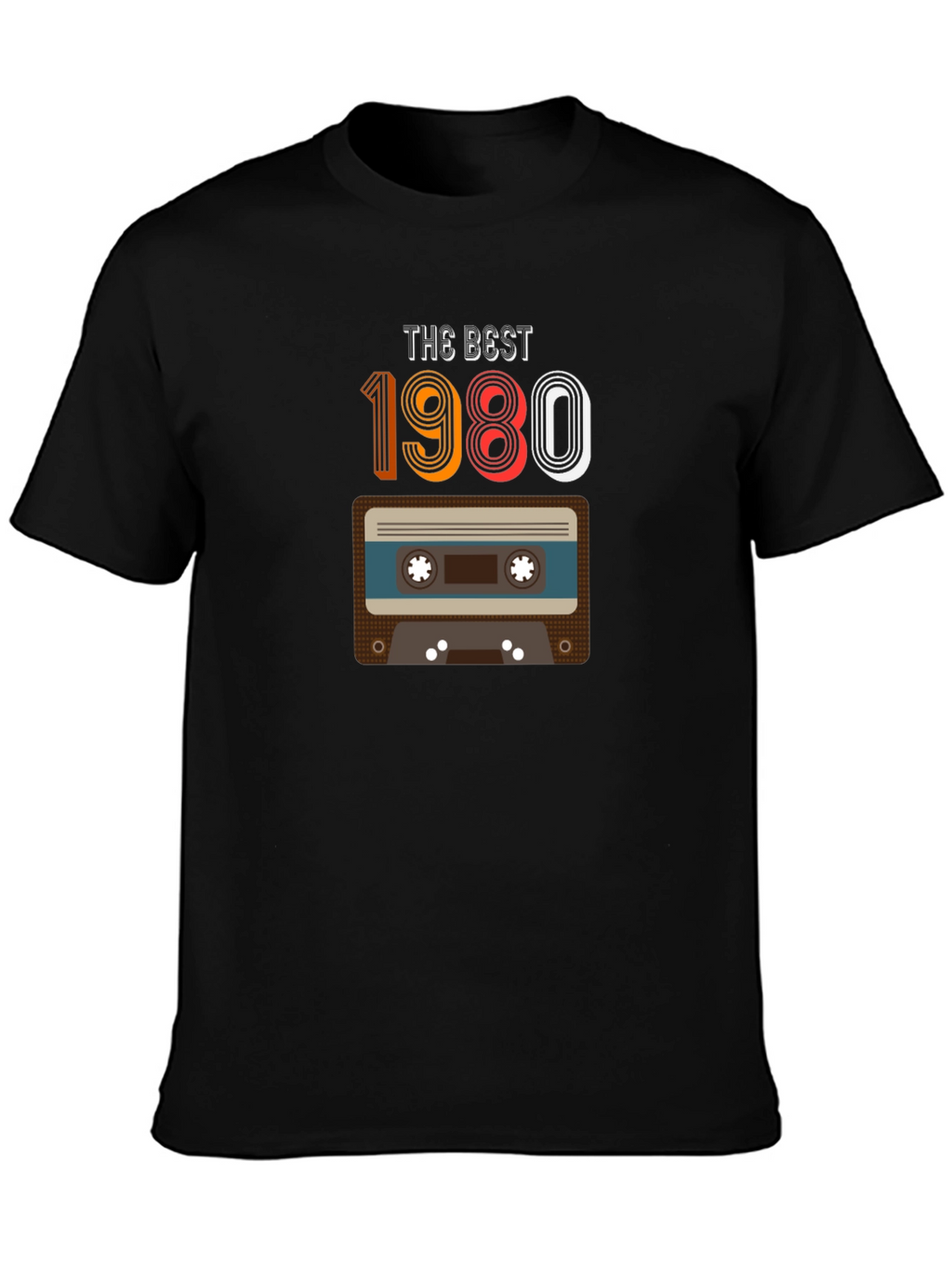 Retro 1980 Cassette Tape Graphic T-Shirt