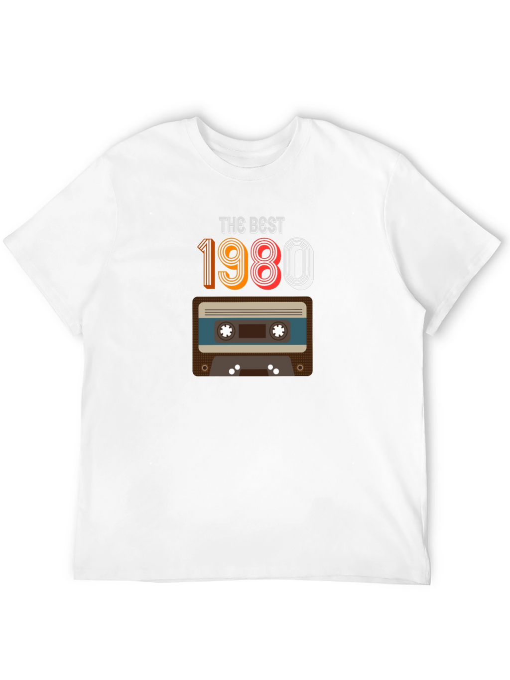 Retro 1980 Cassette Tape Graphic T-Shirt