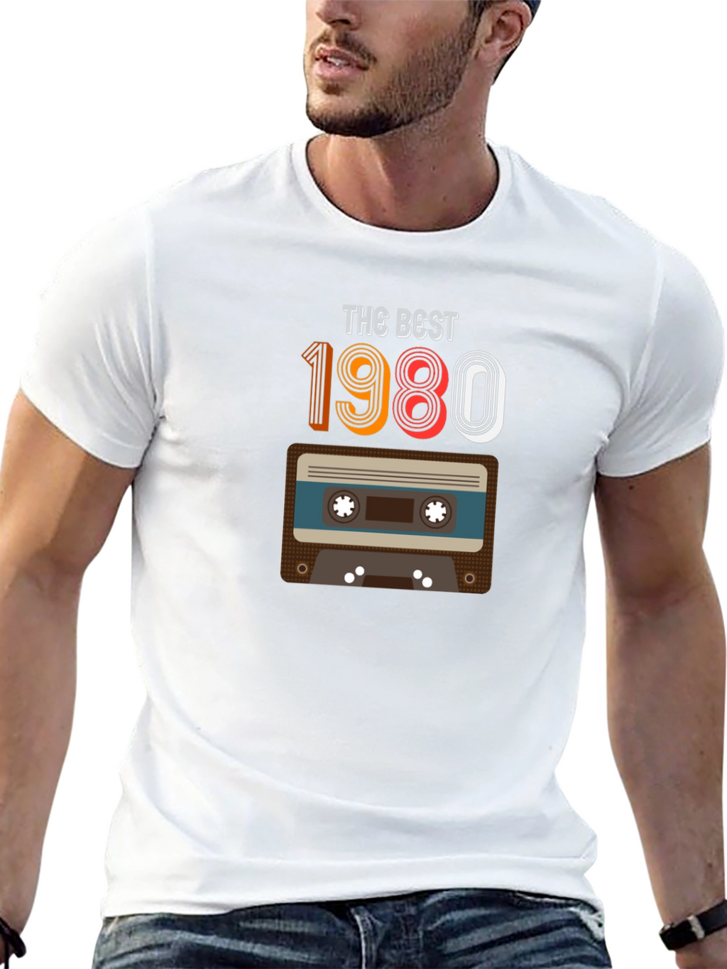 Retro 1980 Cassette Tape Graphic T-Shirt