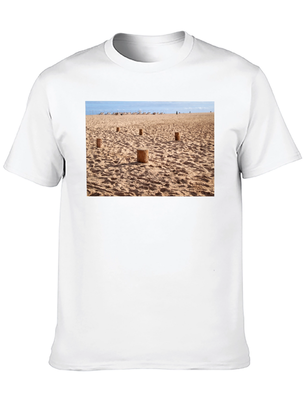 Beach Scene Graphic Tee - Soft Cotton Comfort