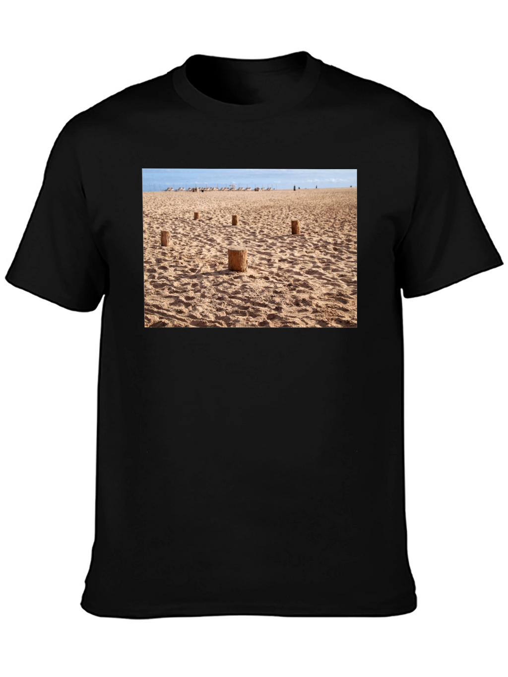 Beach Scene Graphic Tee - Soft Cotton Comfort
