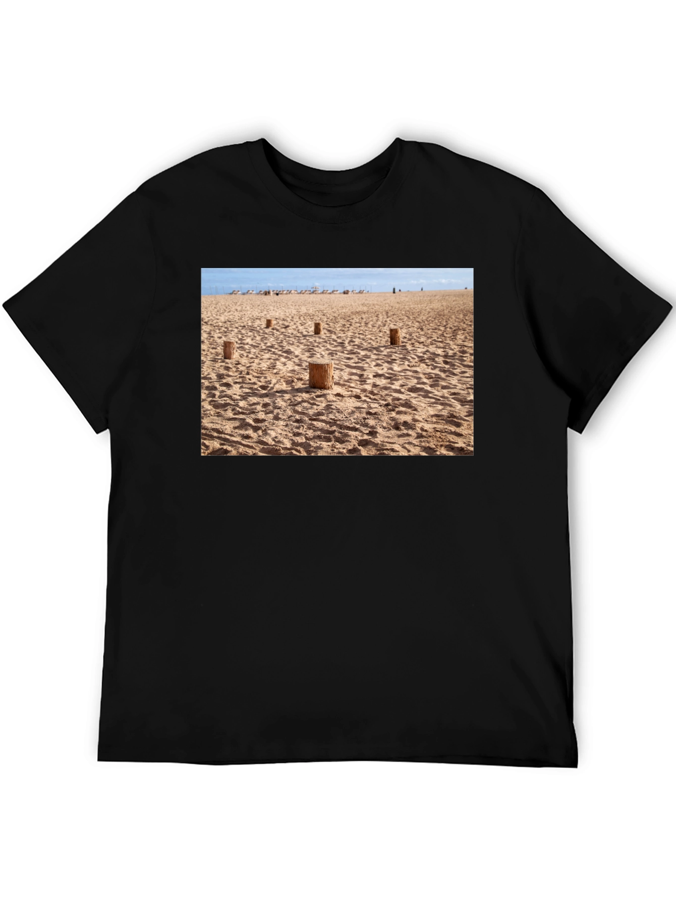 Beach Scene Graphic Tee - Soft Cotton Comfort