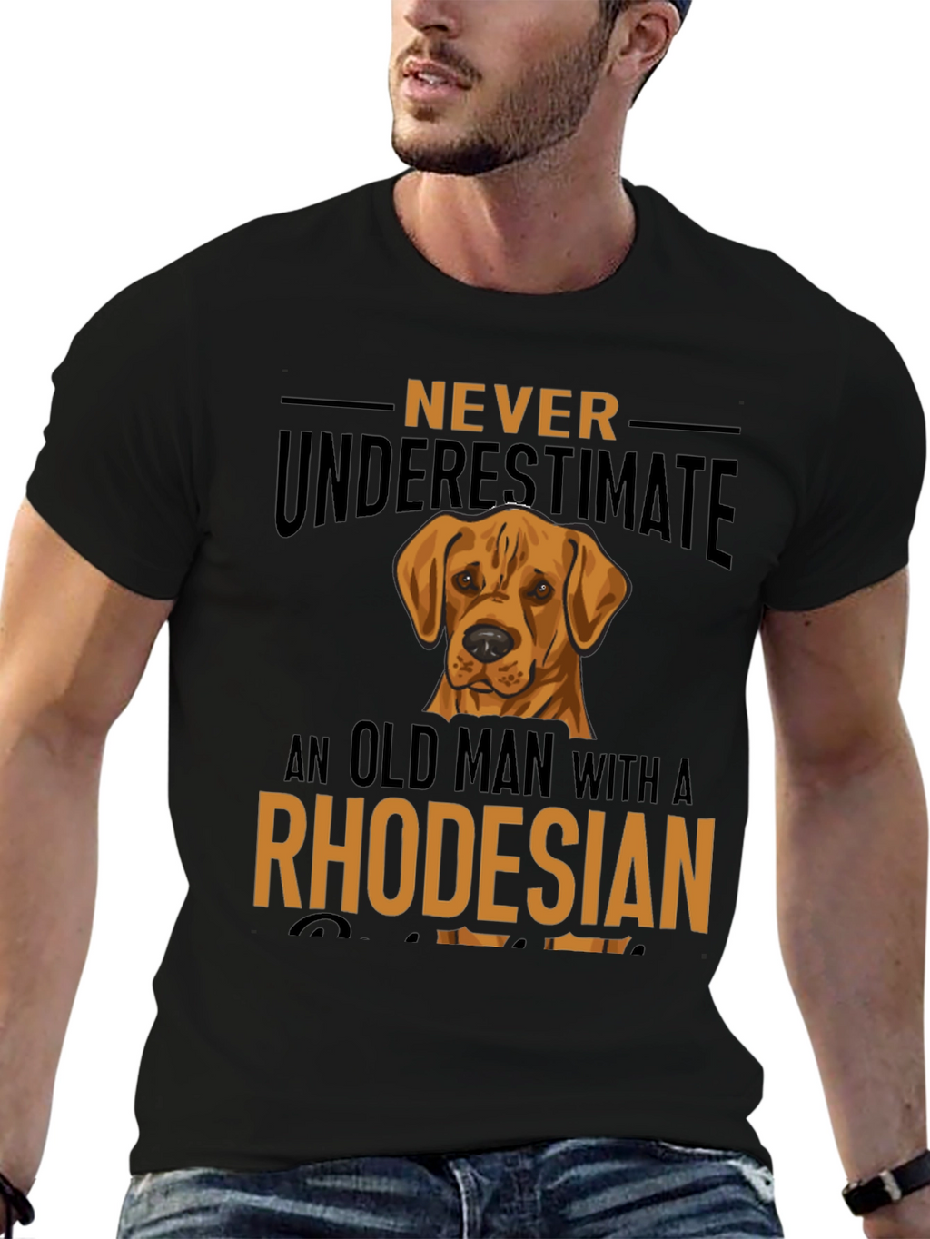Rhodesian Ridgeback Old Man T-Shirt