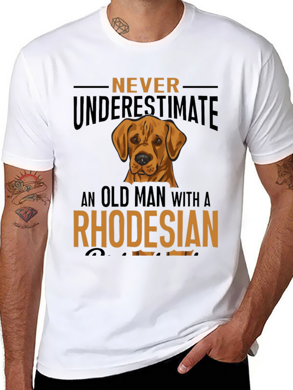 Rhodesian Ridgeback Old Man T-Shirt