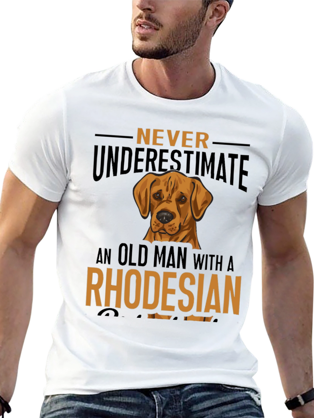 Rhodesian Ridgeback Old Man T-Shirt