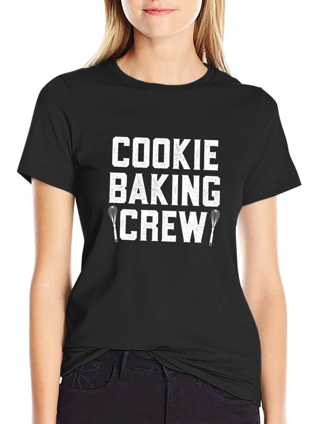Cookie Baking Crew T-Shirt - Black Short Sleeve