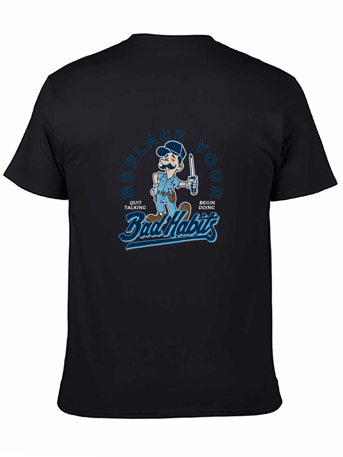 Replace Your Bad Habits Graphic T-Shirt