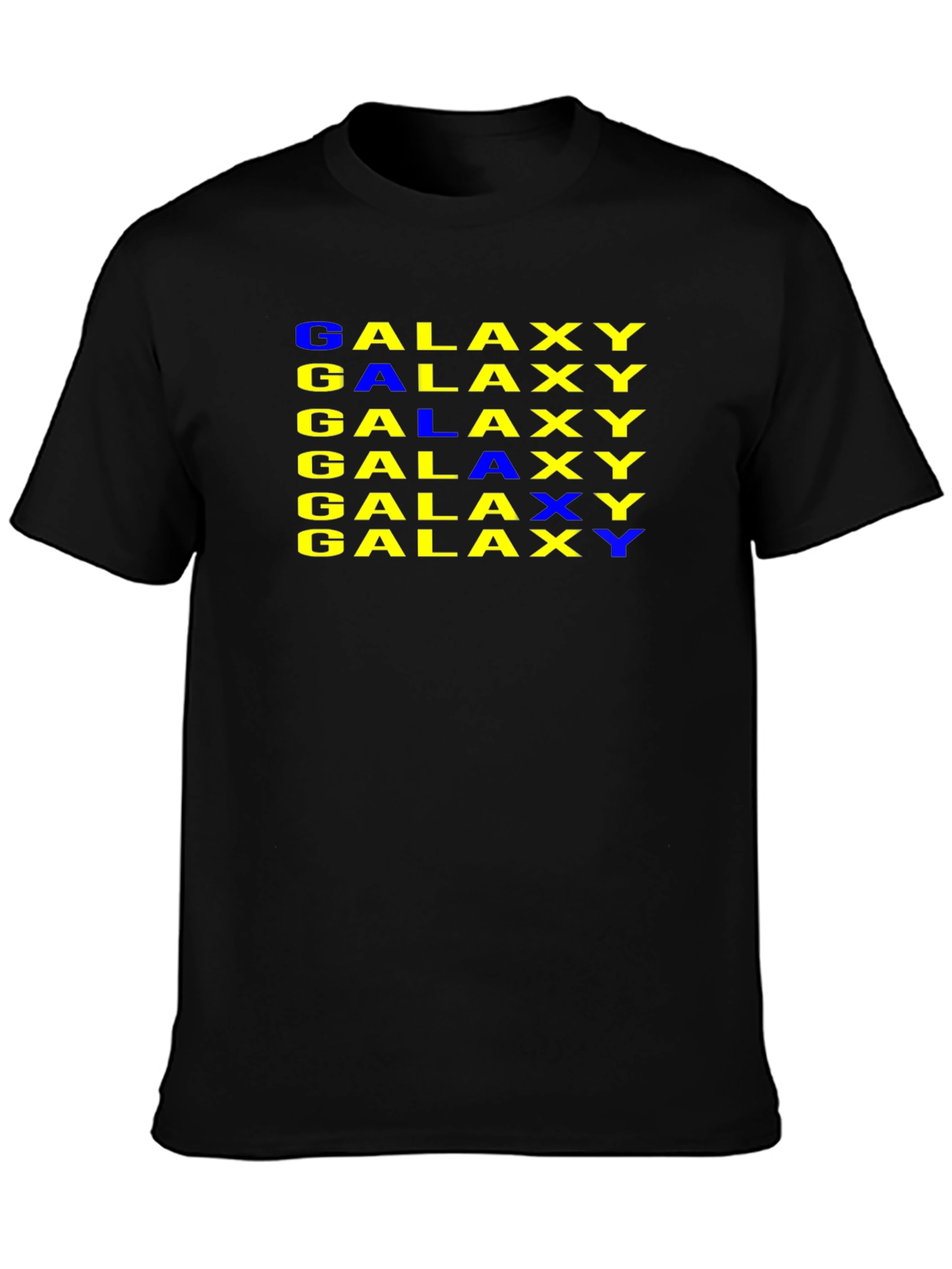 Galaxy Print Black T-Shirt