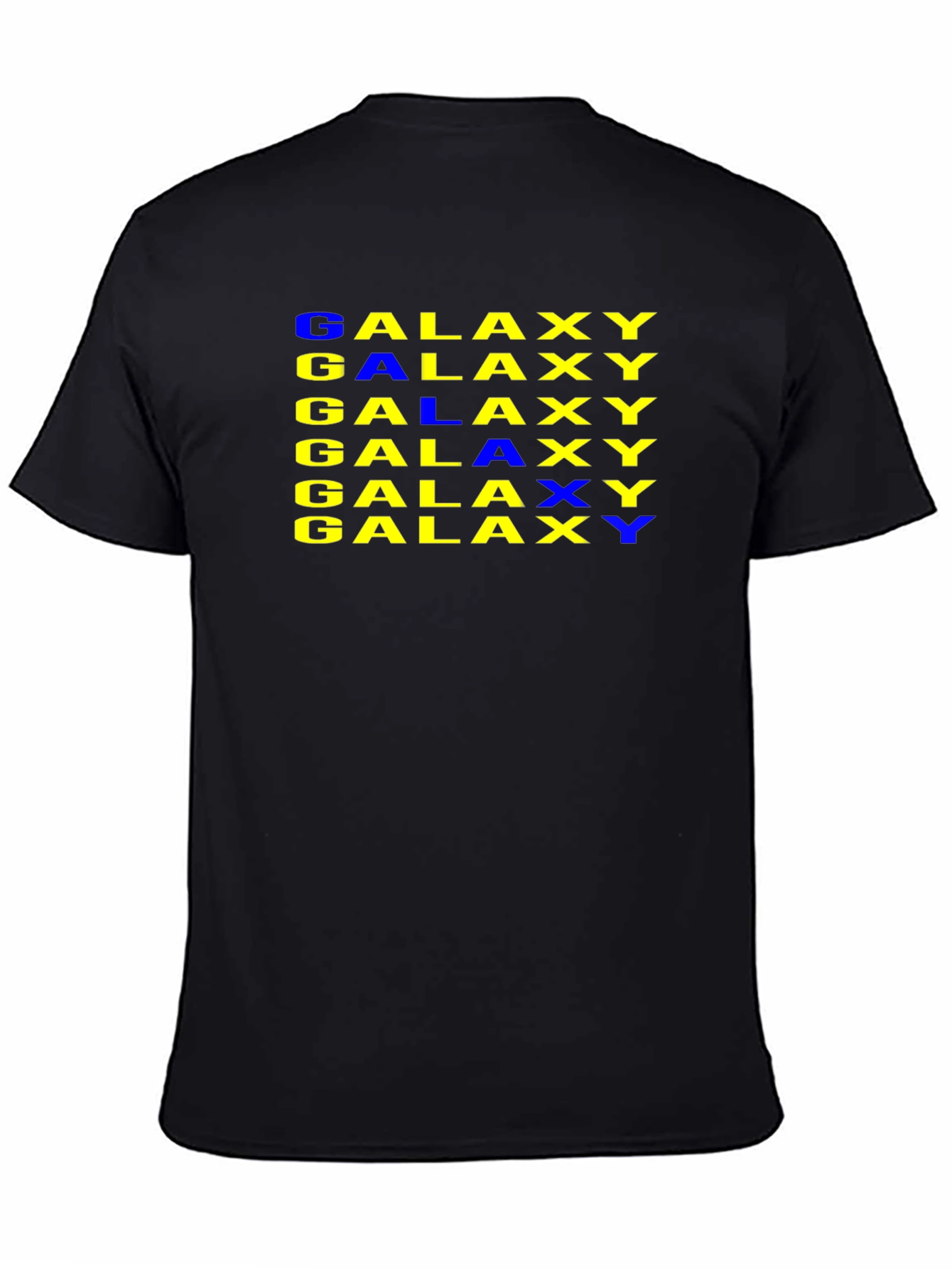 Galaxy Print Black T-Shirt