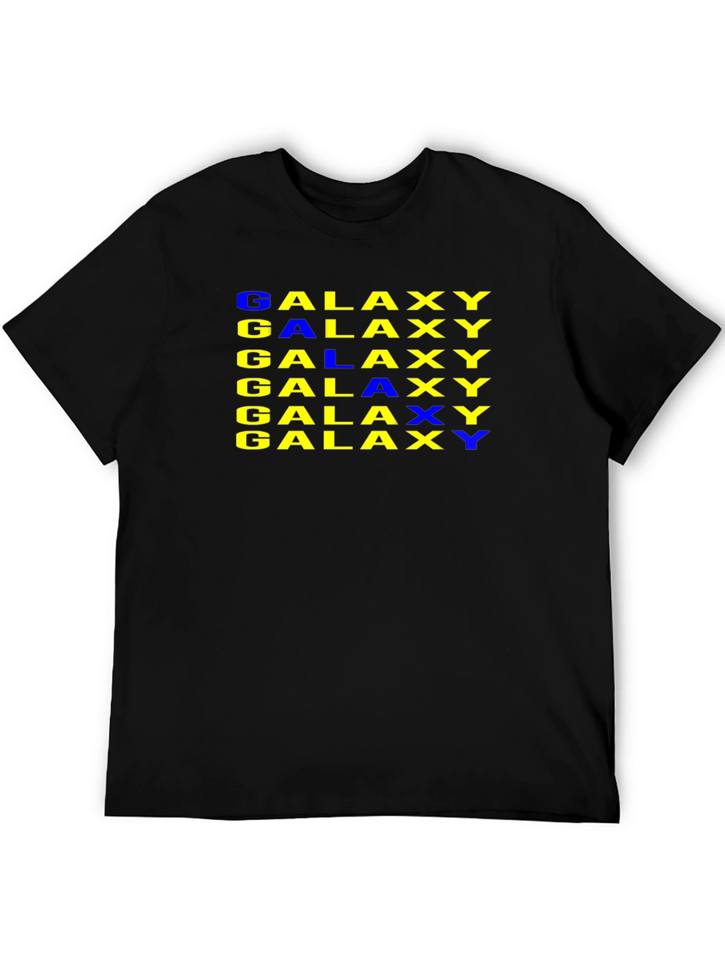 Galaxy Print Black T-Shirt