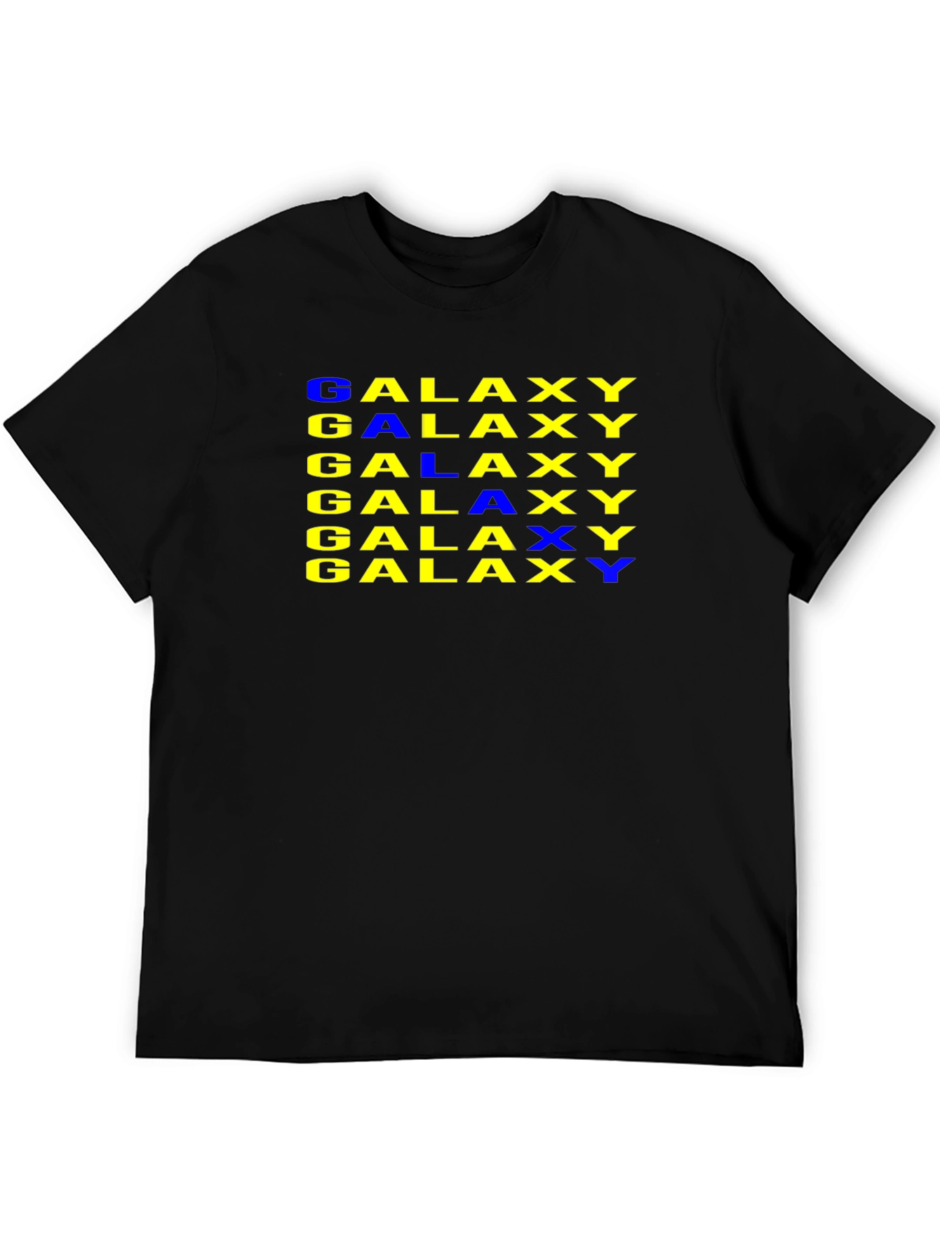 Galaxy Print Black T-Shirt