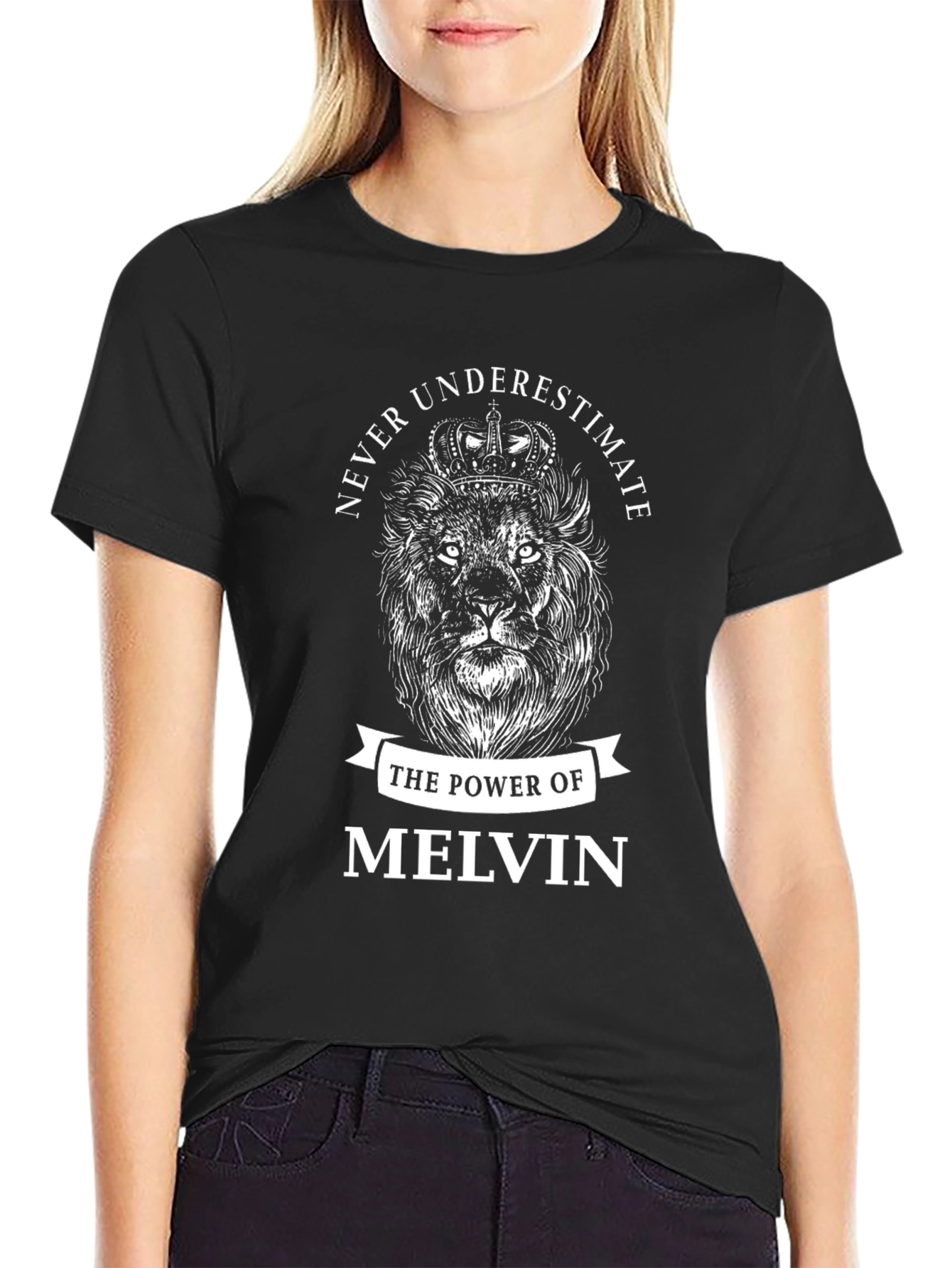Never Underestimate Melvin Lion Graphic Tee