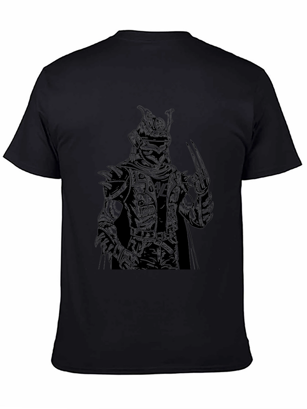 Samurai Warrior Graphic Tee - Black