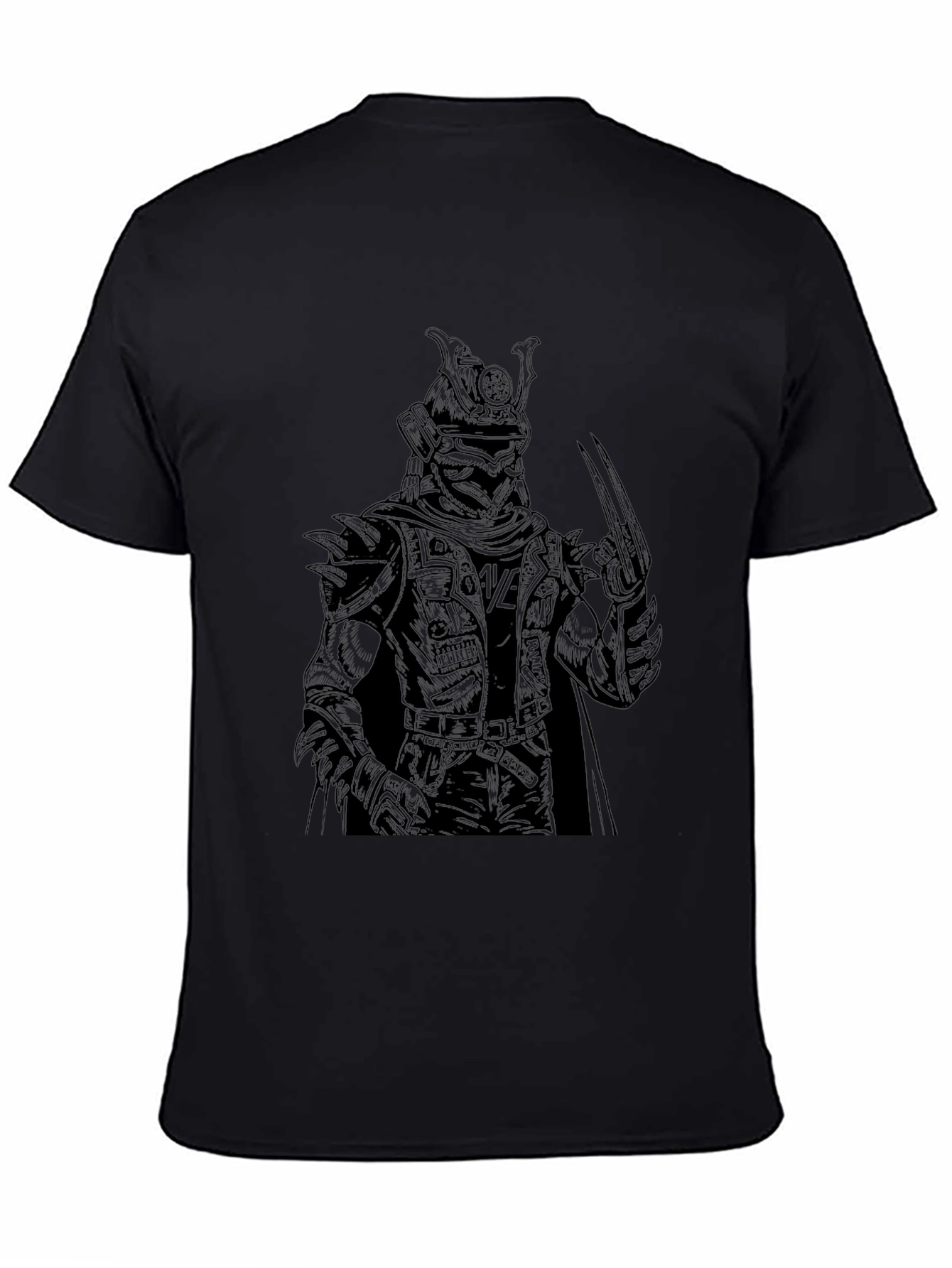Samurai Warrior Graphic Tee - Black