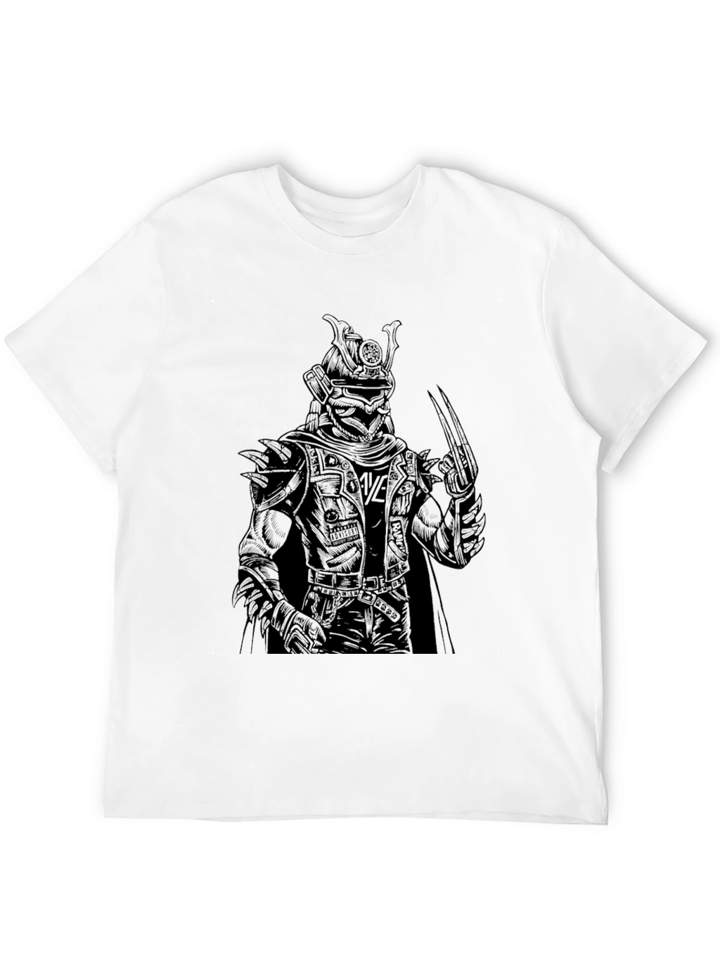 Samurai Warrior Graphic Tee - Black
