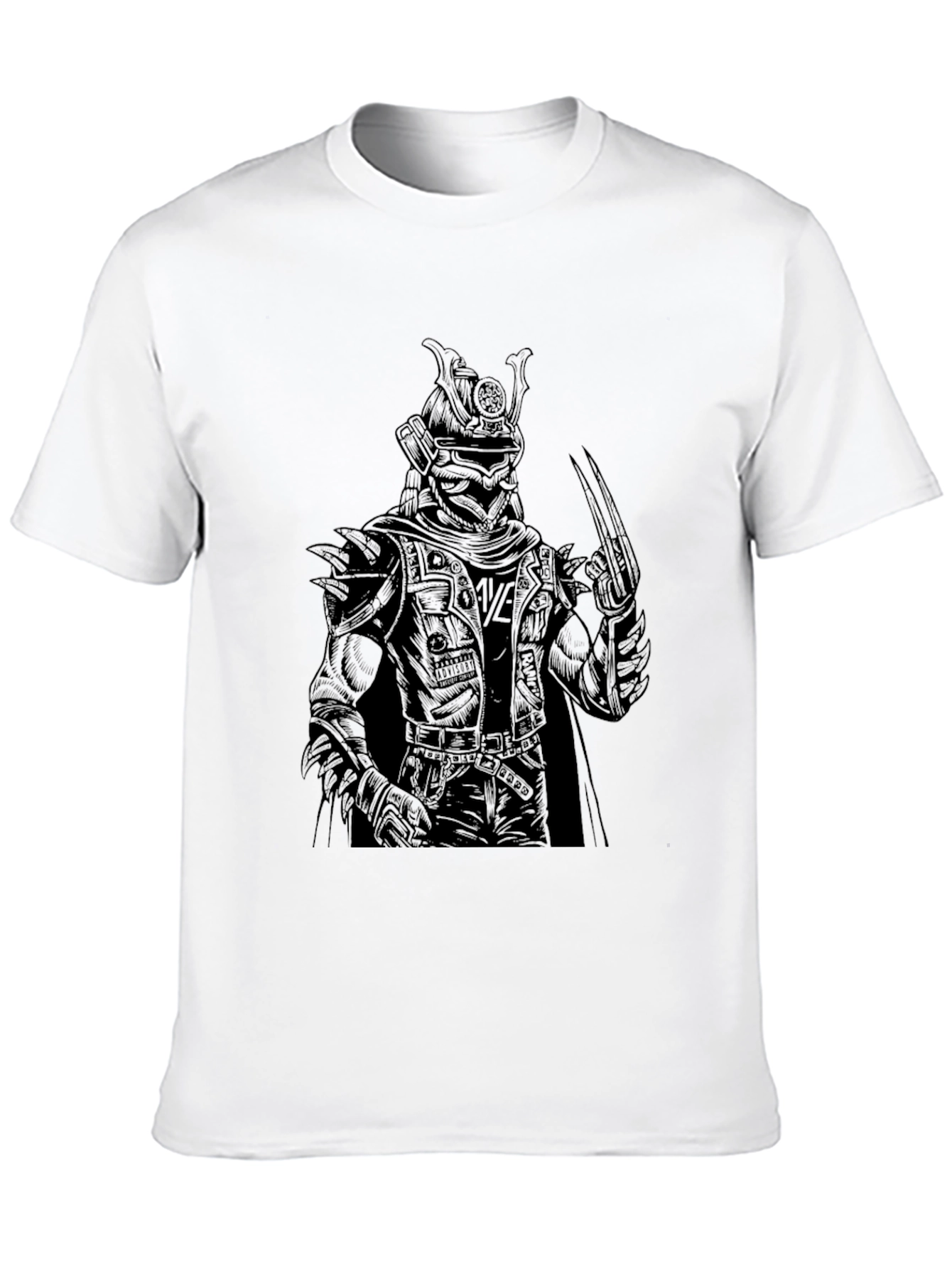 Samurai Warrior Graphic Tee - Black