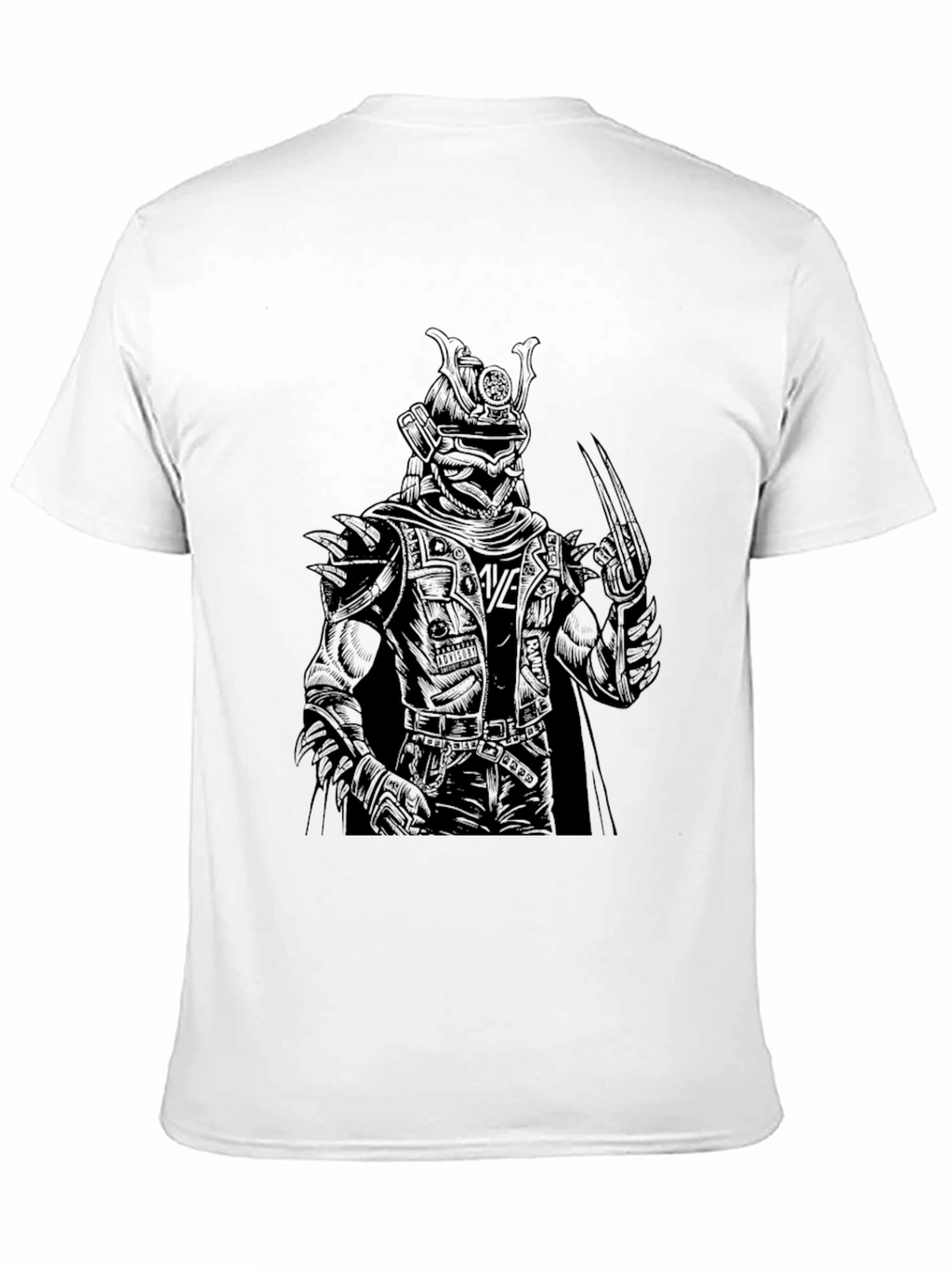 Samurai Warrior Graphic Tee - Black