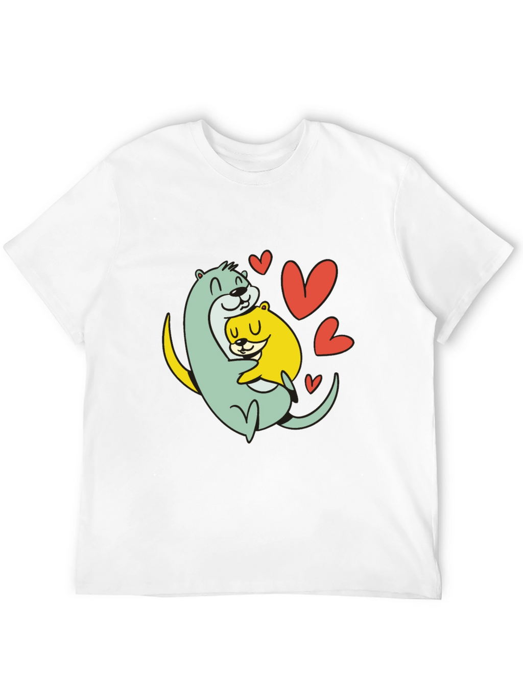 Otter Love T-Shirt - Cute Graphic Tee