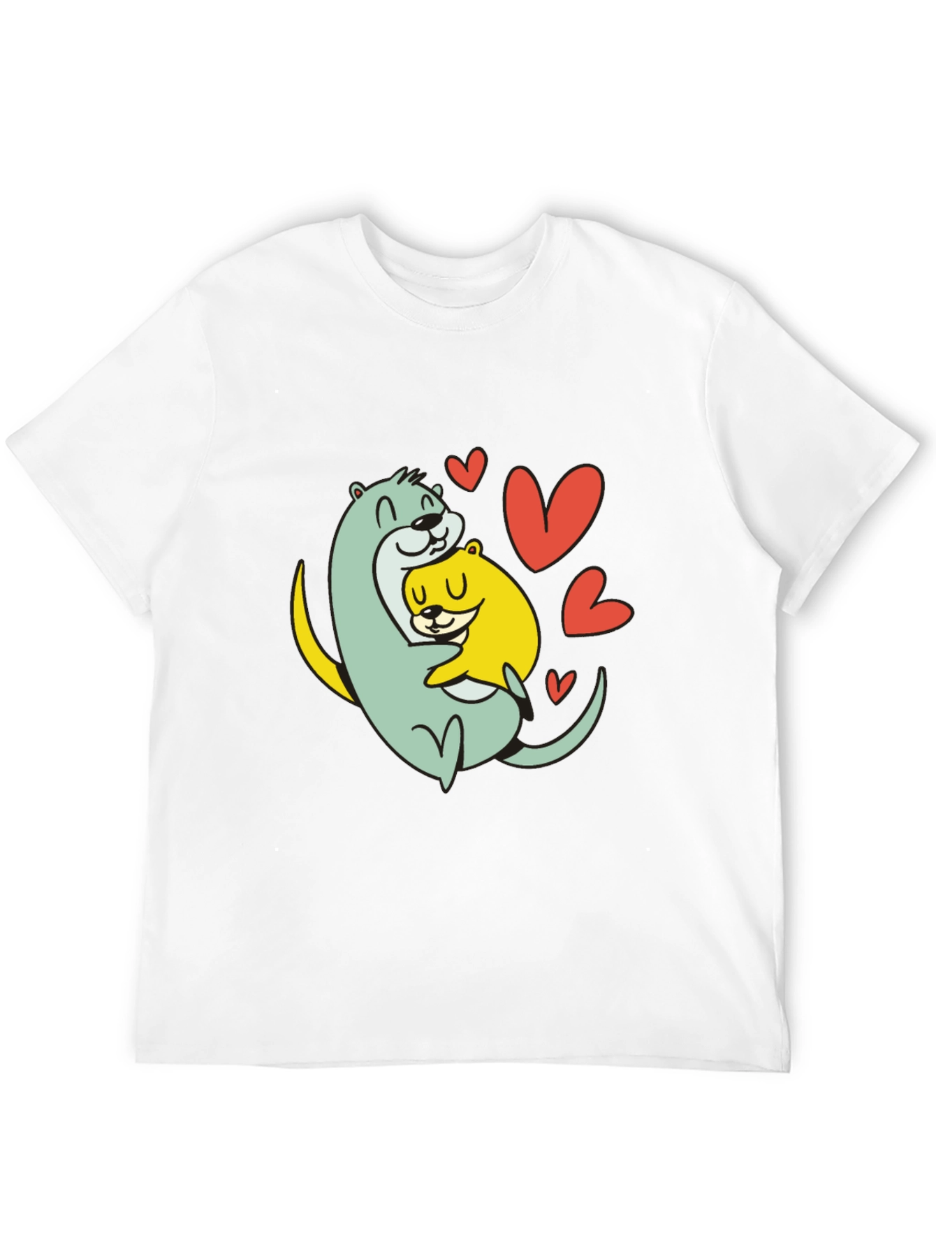Otter Love T-Shirt - Cute Graphic Tee