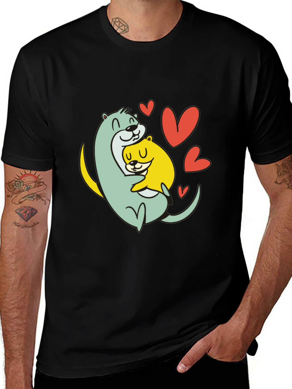 Otter Love T-Shirt - Cute Graphic Tee