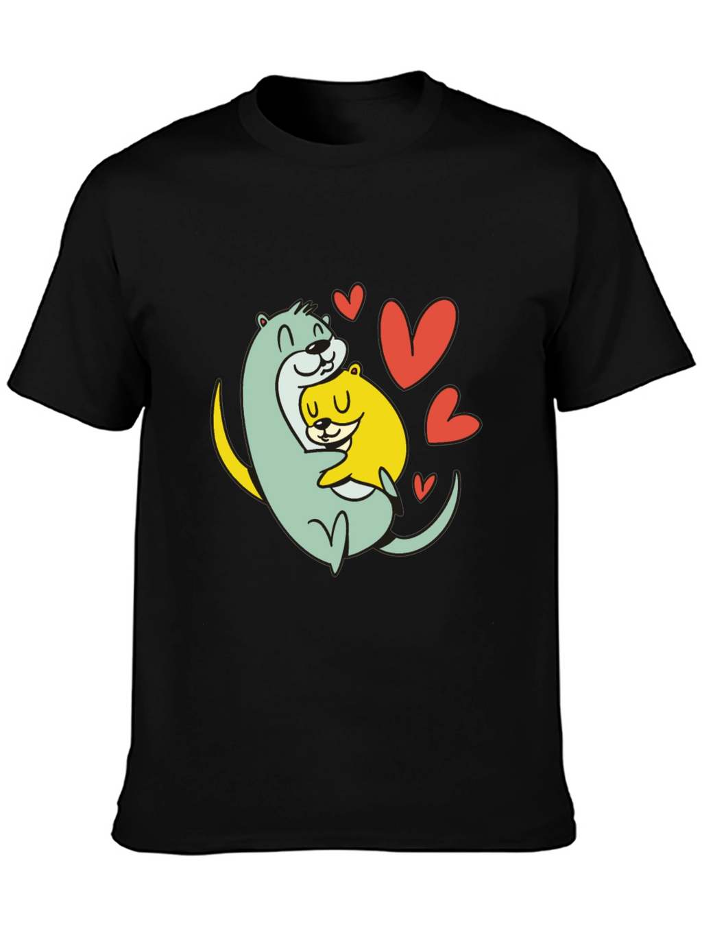 Otter Love T-Shirt - Cute Graphic Tee