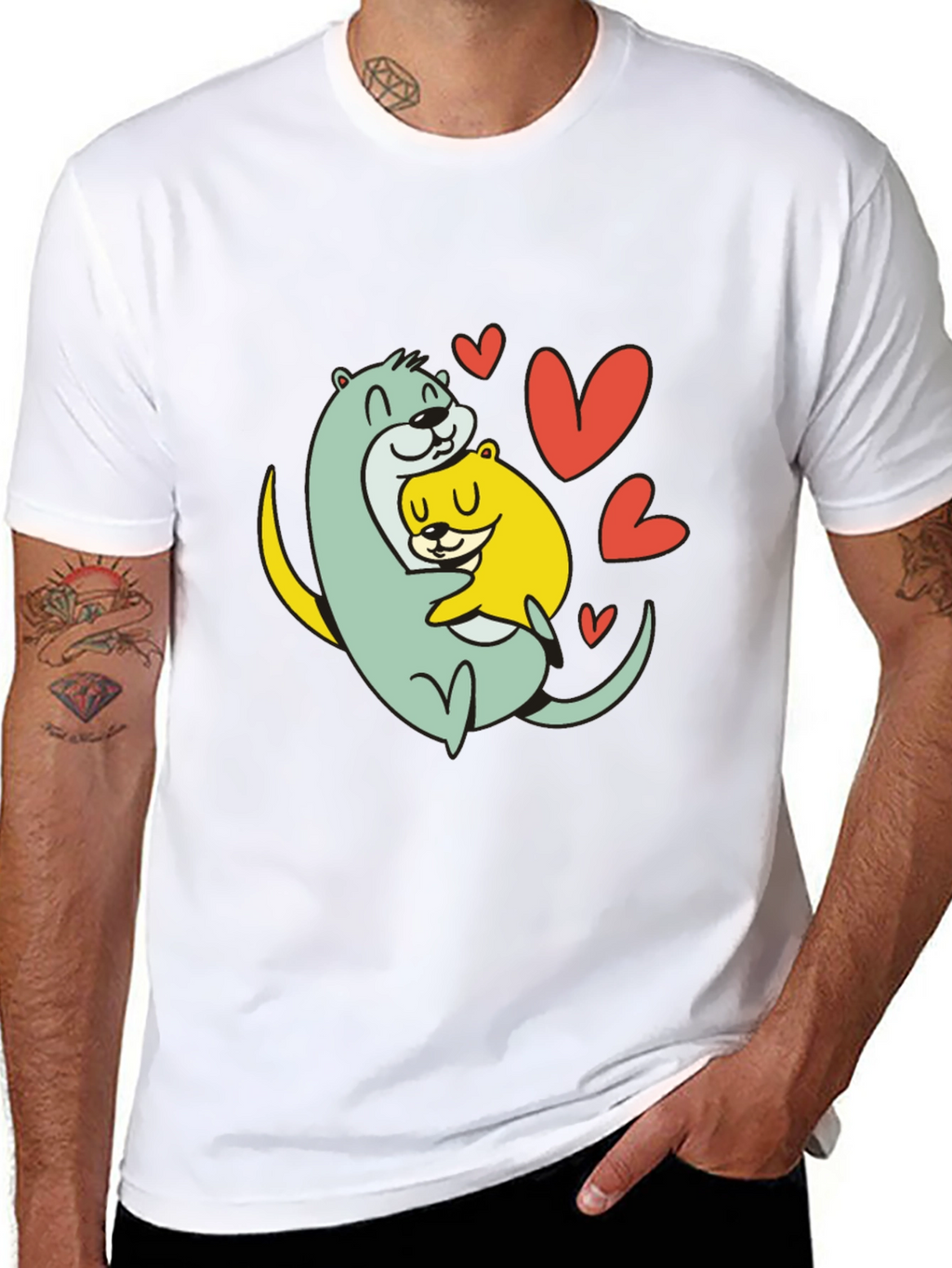 Otter Love T-Shirt - Cute Graphic Tee