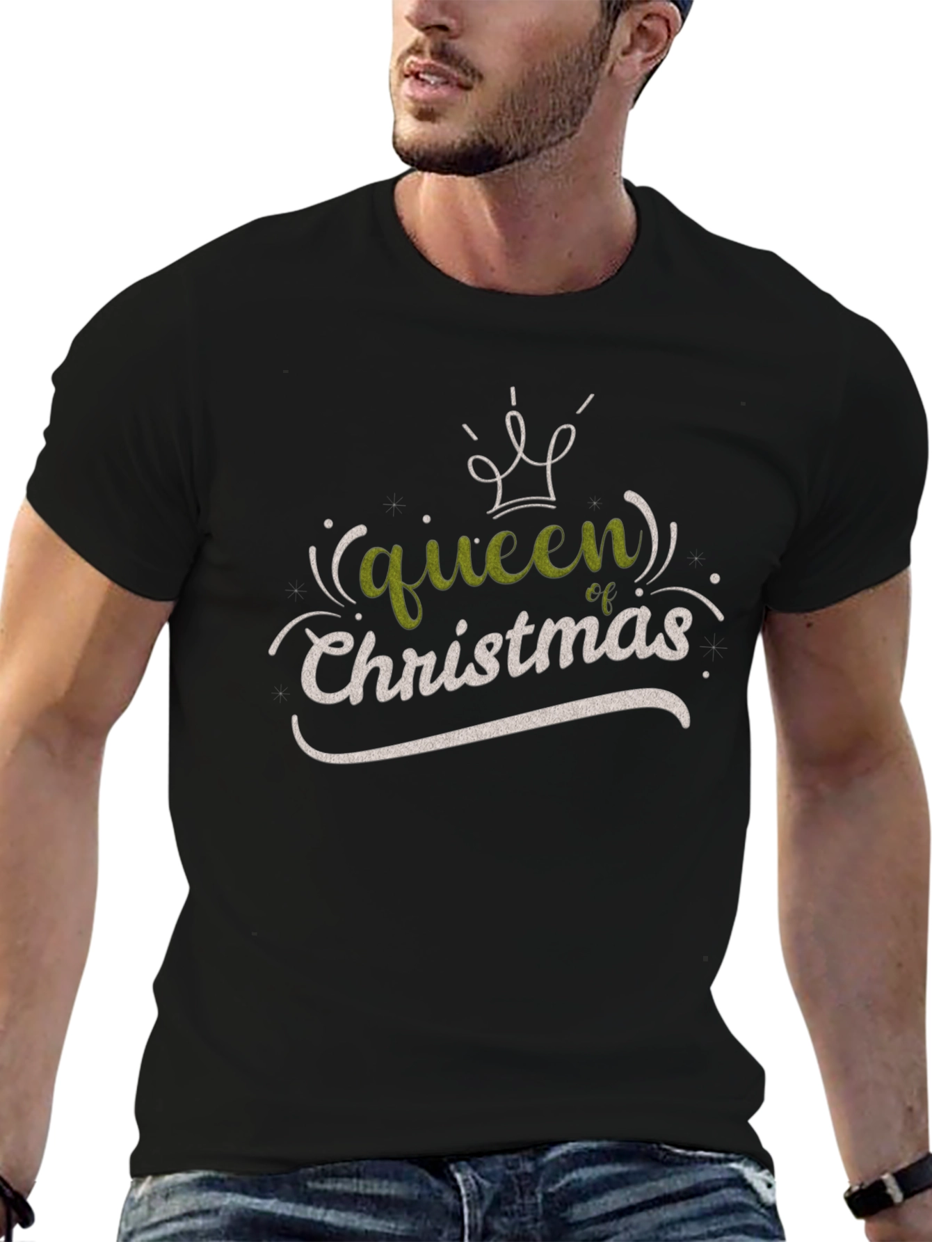 Queen of Christmas Graphic Tee - Holiday Cheer