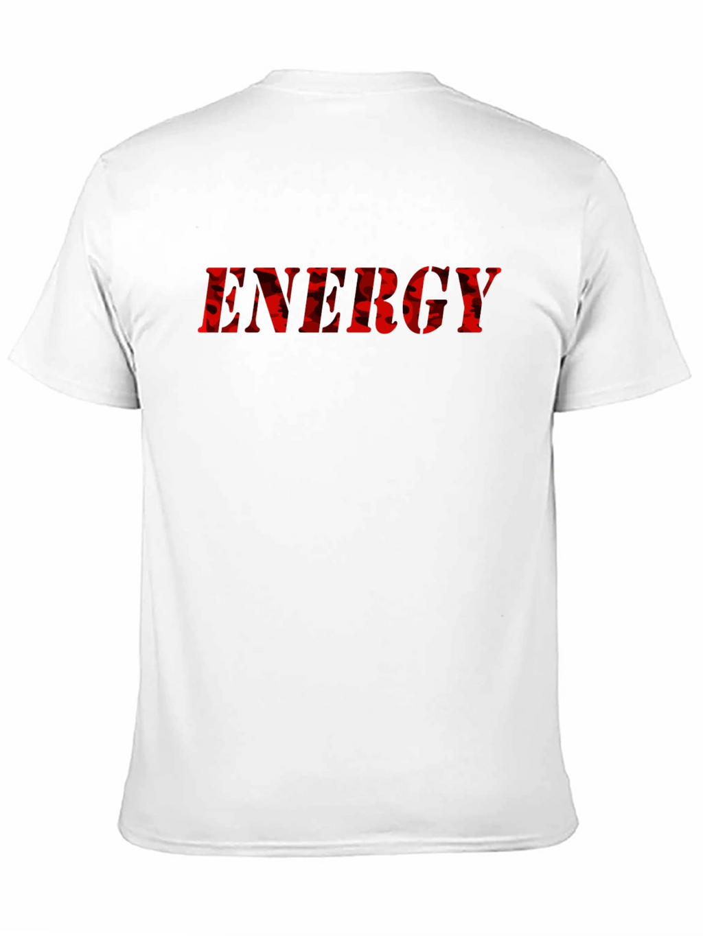 Energy Camo Letter Black T-Shirt