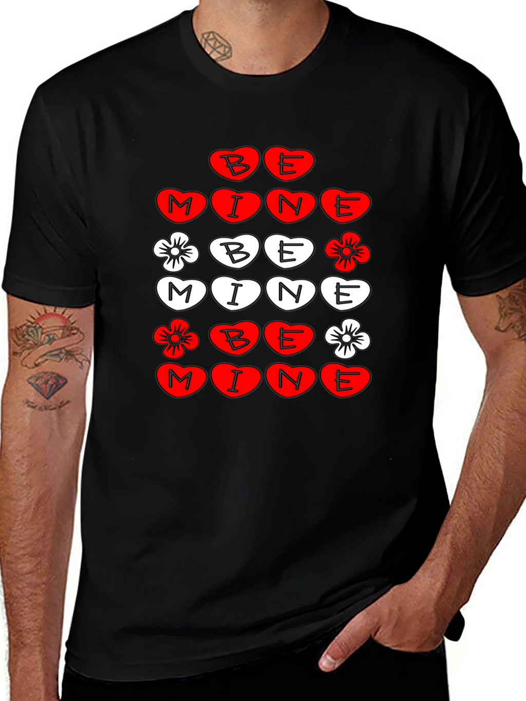 Be Mine Valentines Day Graphic T-Shirt