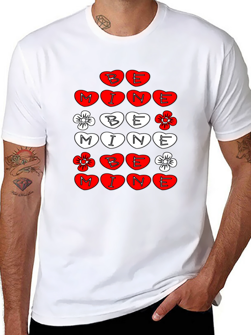 Be Mine Valentines Day Graphic T-Shirt