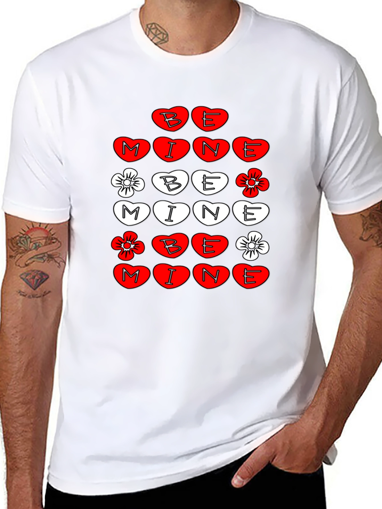 Be Mine Valentines Day Graphic T-Shirt