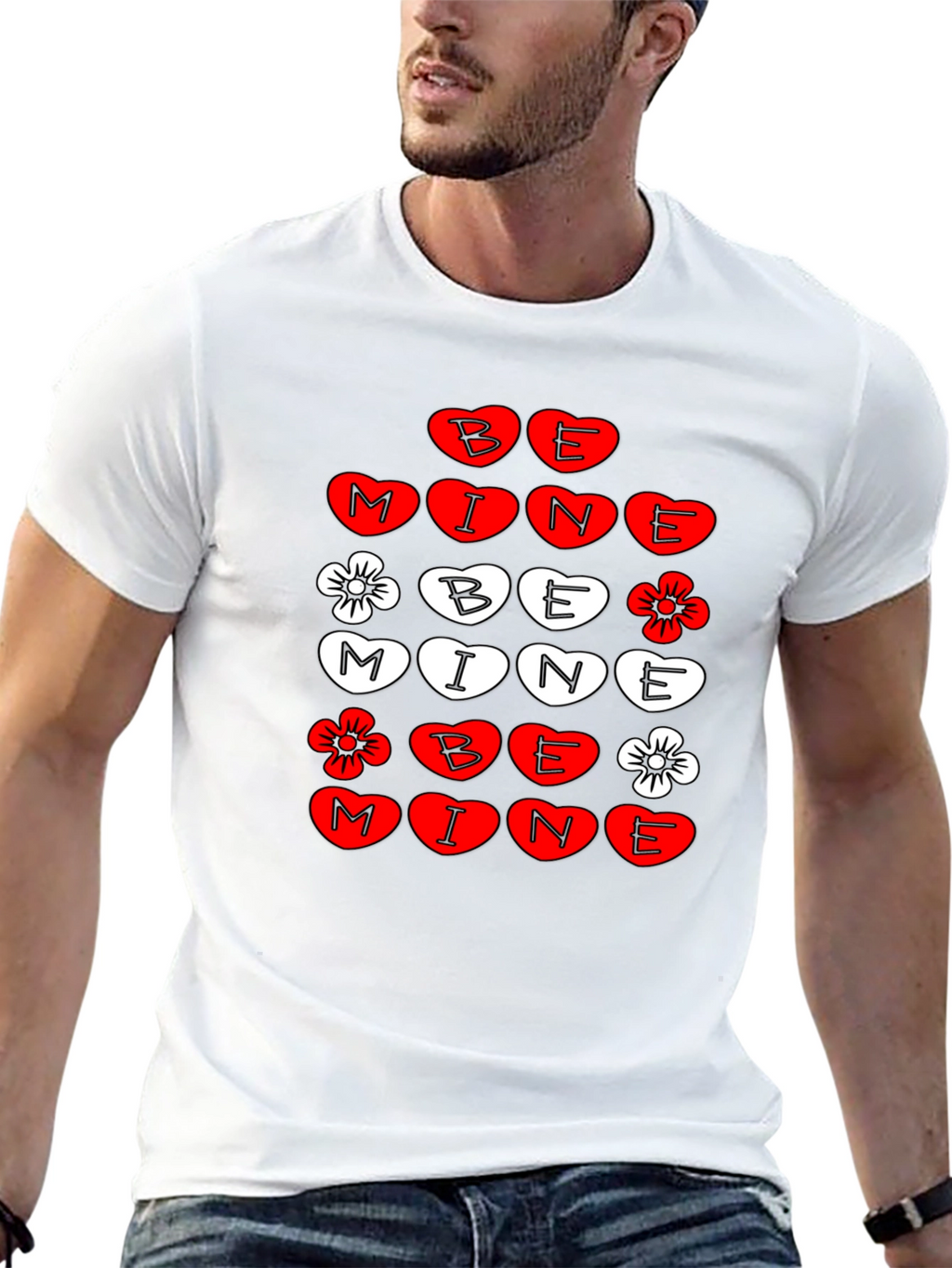 Be Mine Valentines Day Graphic T-Shirt