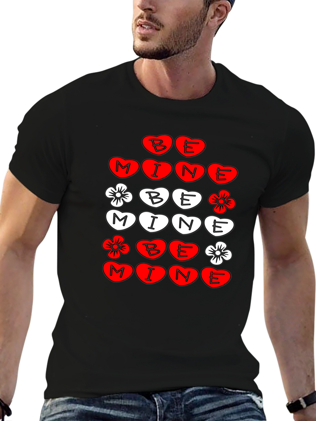 Be Mine Valentines Day Graphic T-Shirt