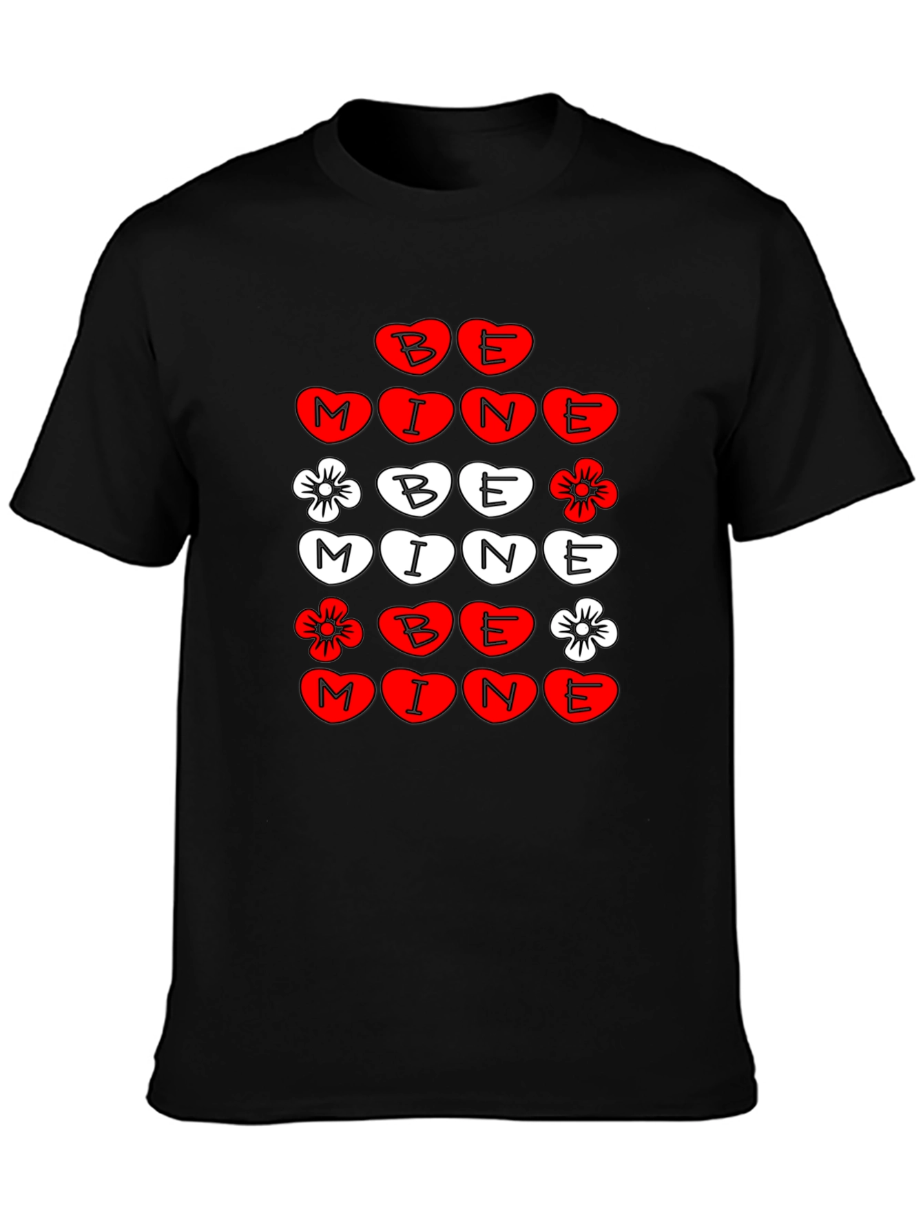 Be Mine Valentines Day Graphic T-Shirt