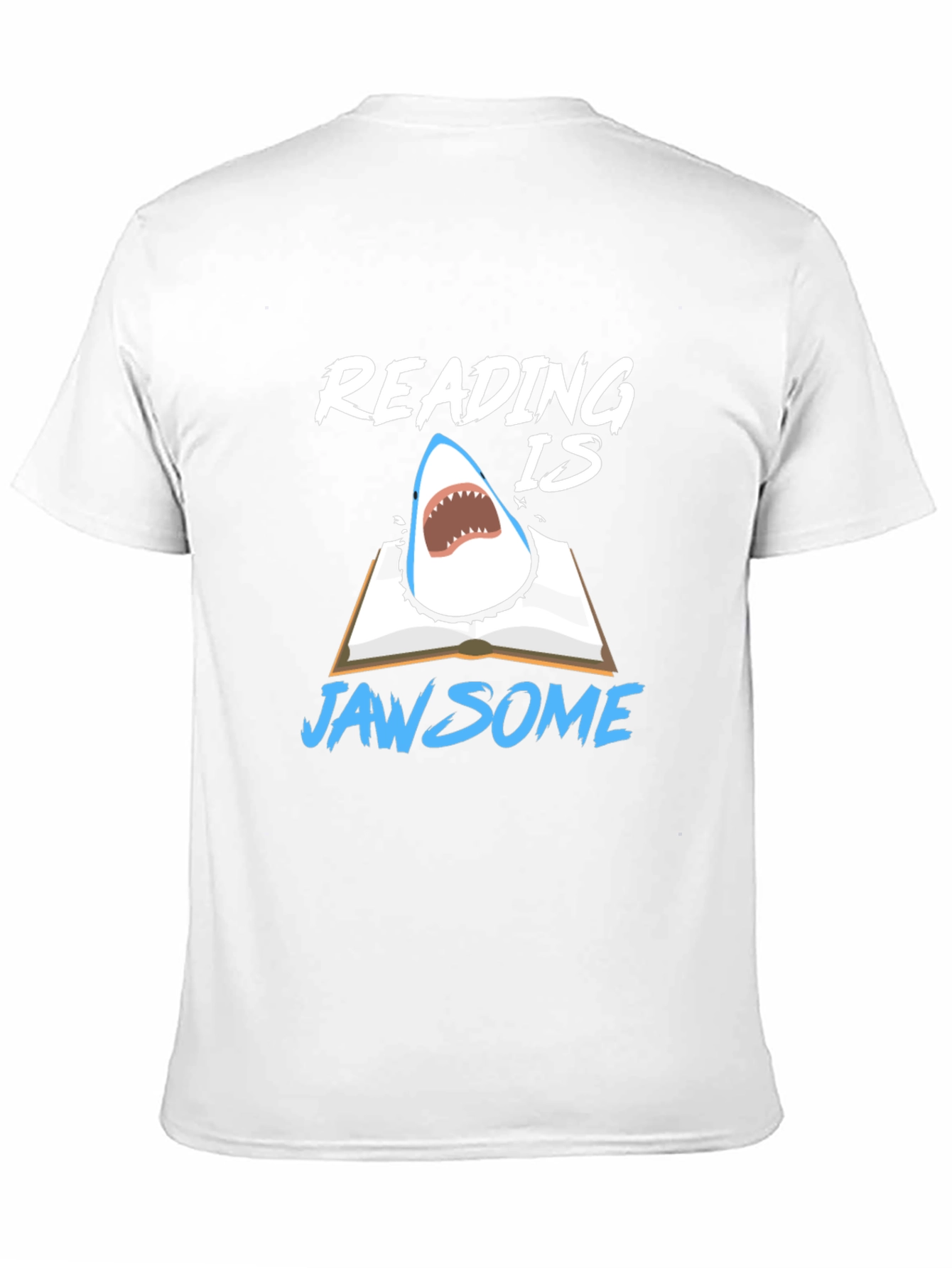 Reading Is Jawsome Shark T-Shirt - Book Lover Tee