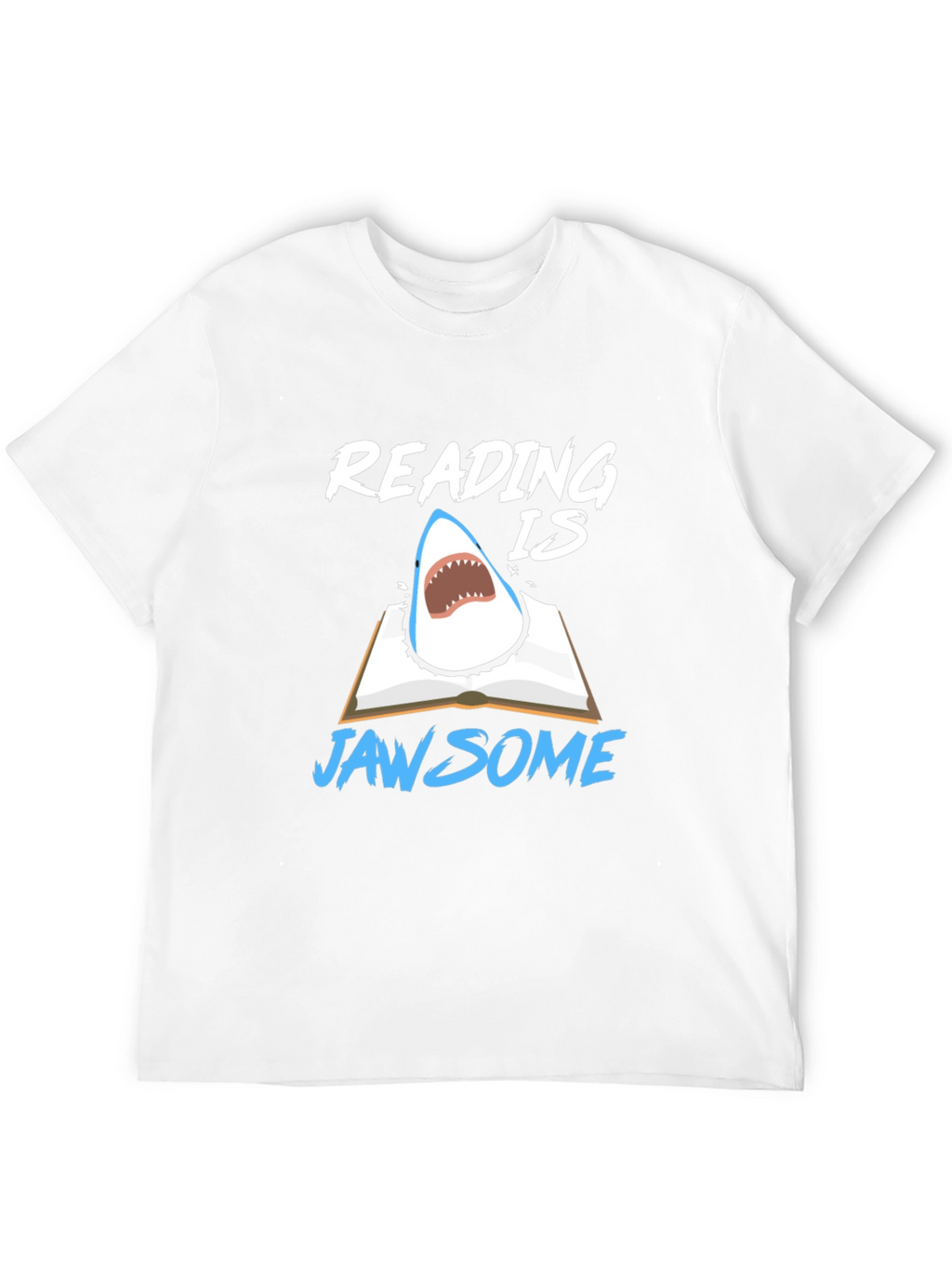 Reading Is Jawsome Shark T-Shirt - Book Lover Tee