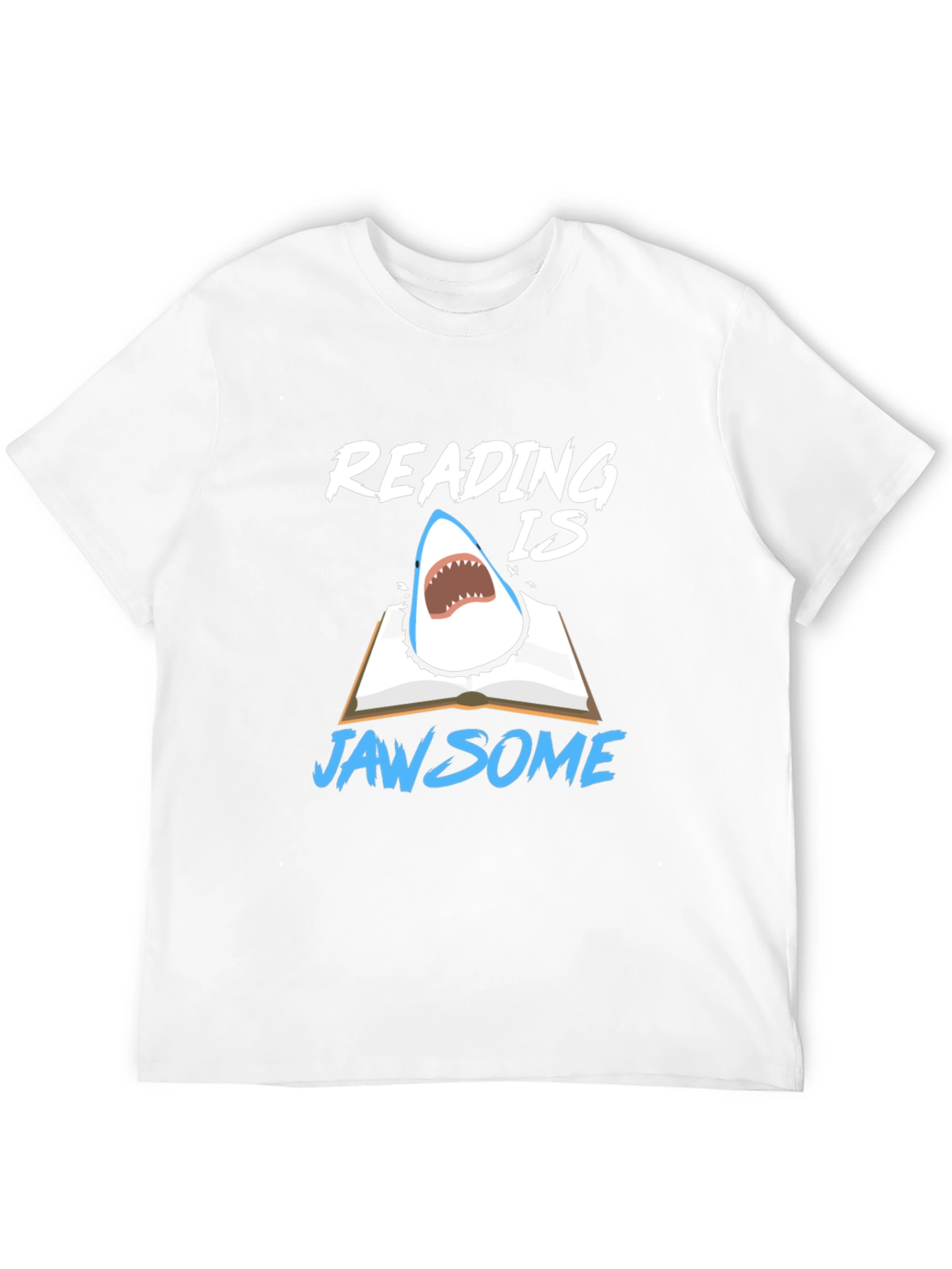 Reading Is Jawsome Shark T-Shirt - Book Lover Tee