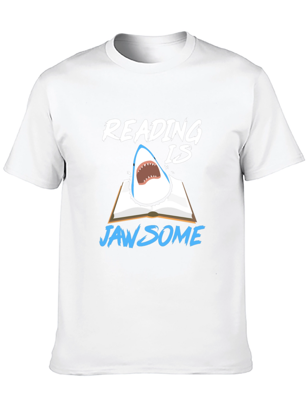 Reading Is Jawsome Shark T-Shirt - Book Lover Tee