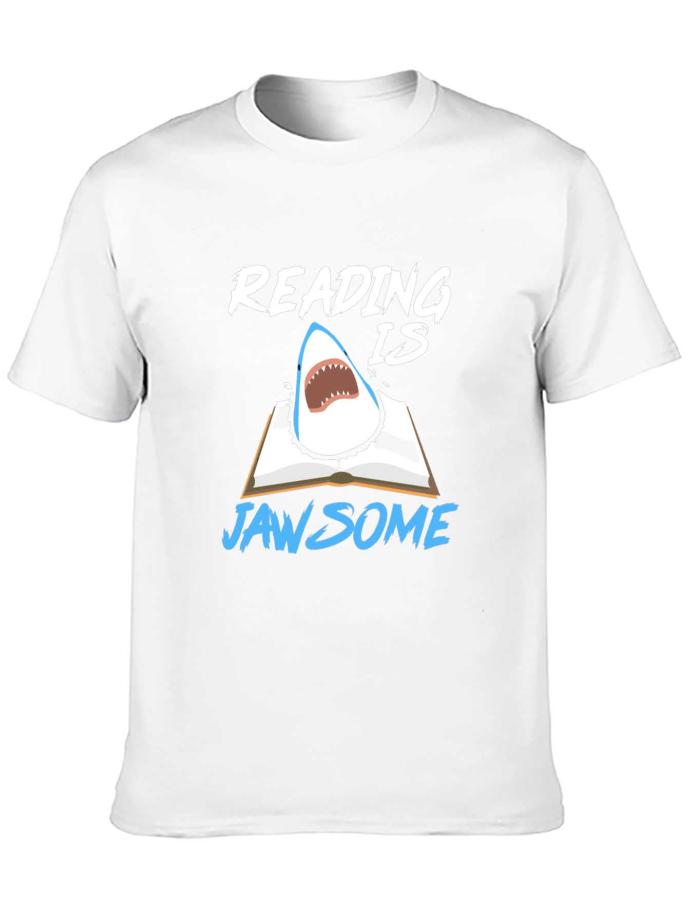 Reading Is Jawsome Shark T-Shirt - Book Lover Tee
