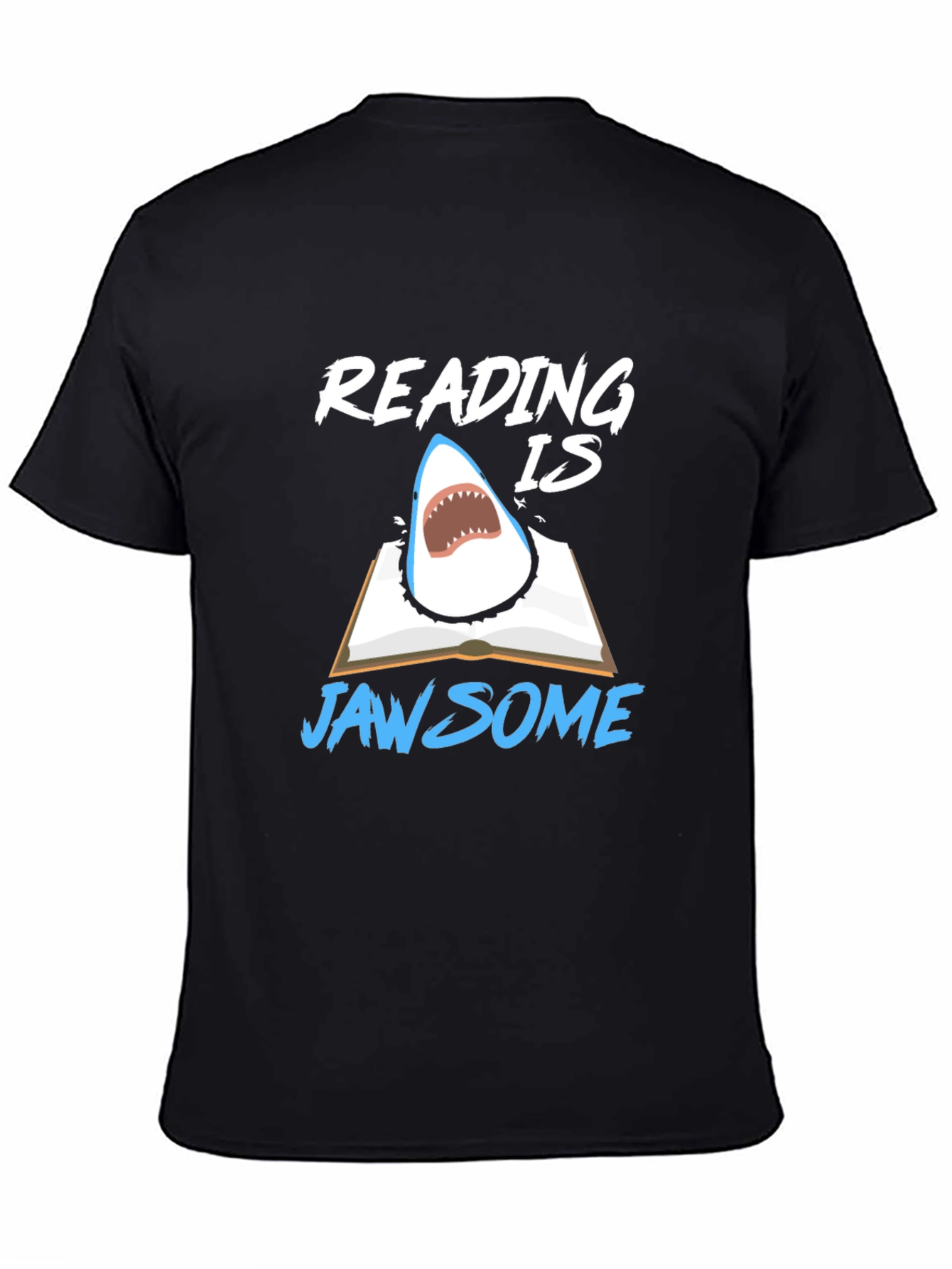 Reading Is Jawsome Shark T-Shirt - Book Lover Tee