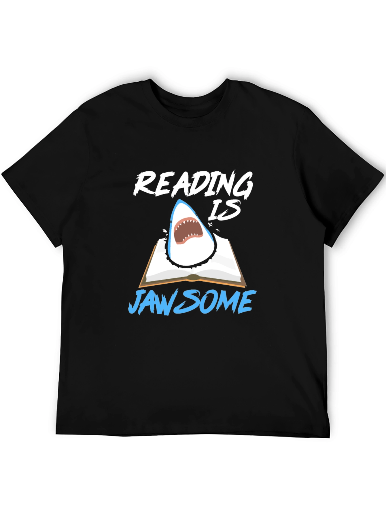 Reading Is Jawsome Shark T-Shirt - Book Lover Tee