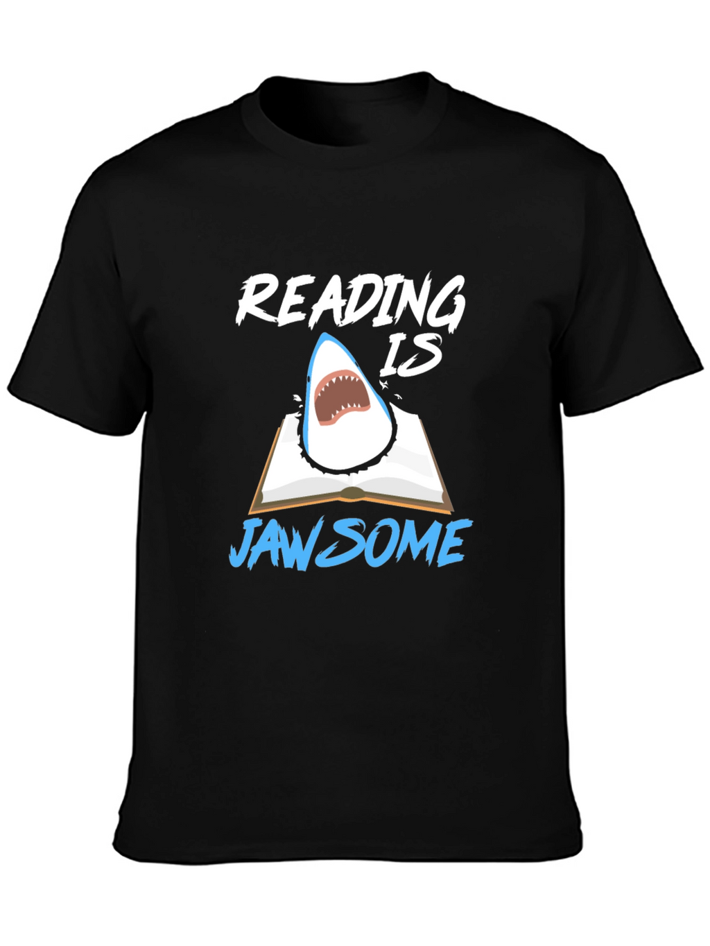Reading Is Jawsome Shark T-Shirt - Book Lover Tee