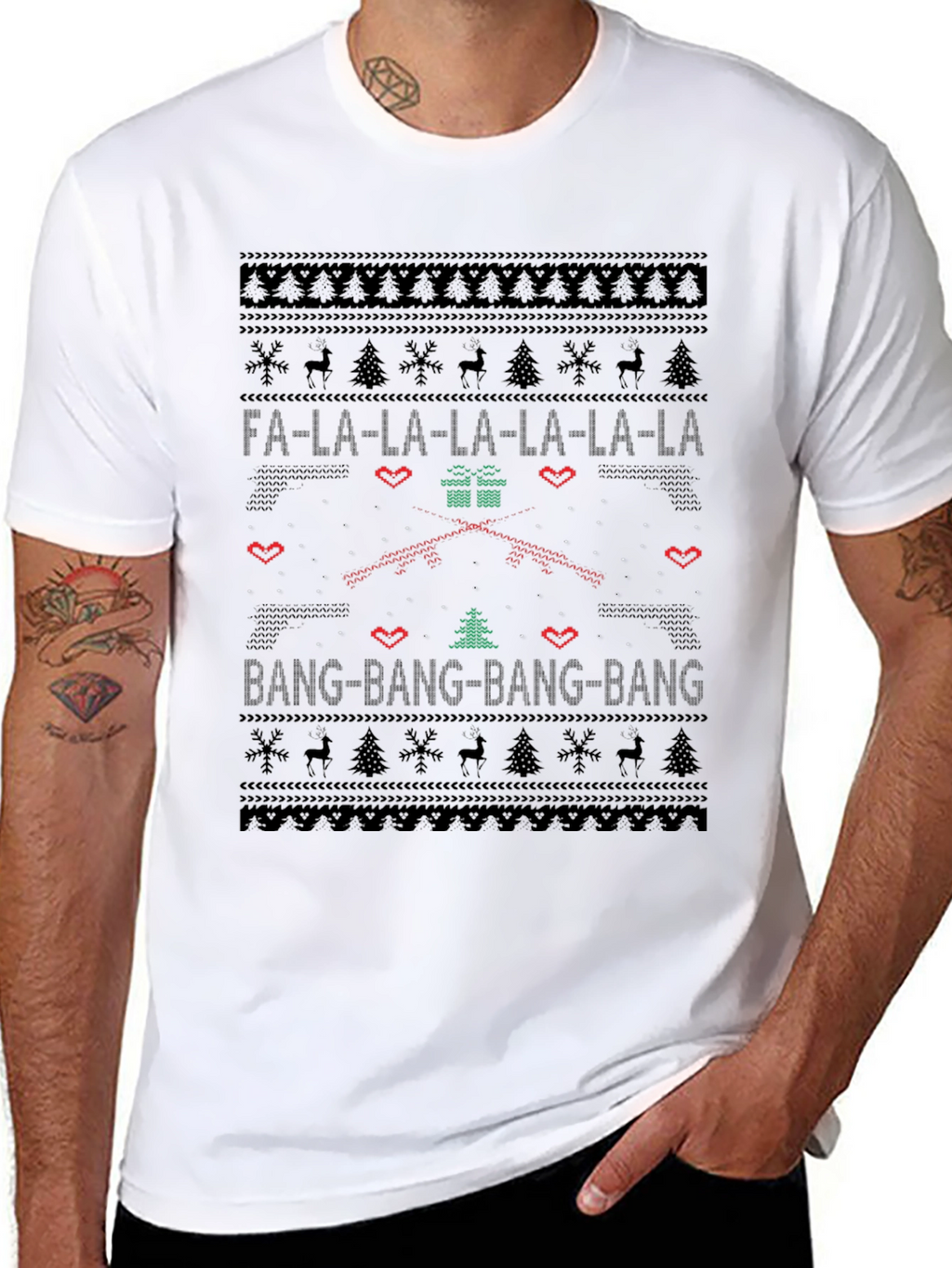 Fa La La Bang Bang Christmas T-Shirt